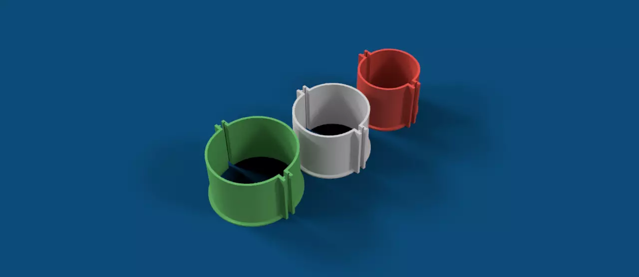 Cylinder Mold Housing Pack Medium Sizes 3D print model