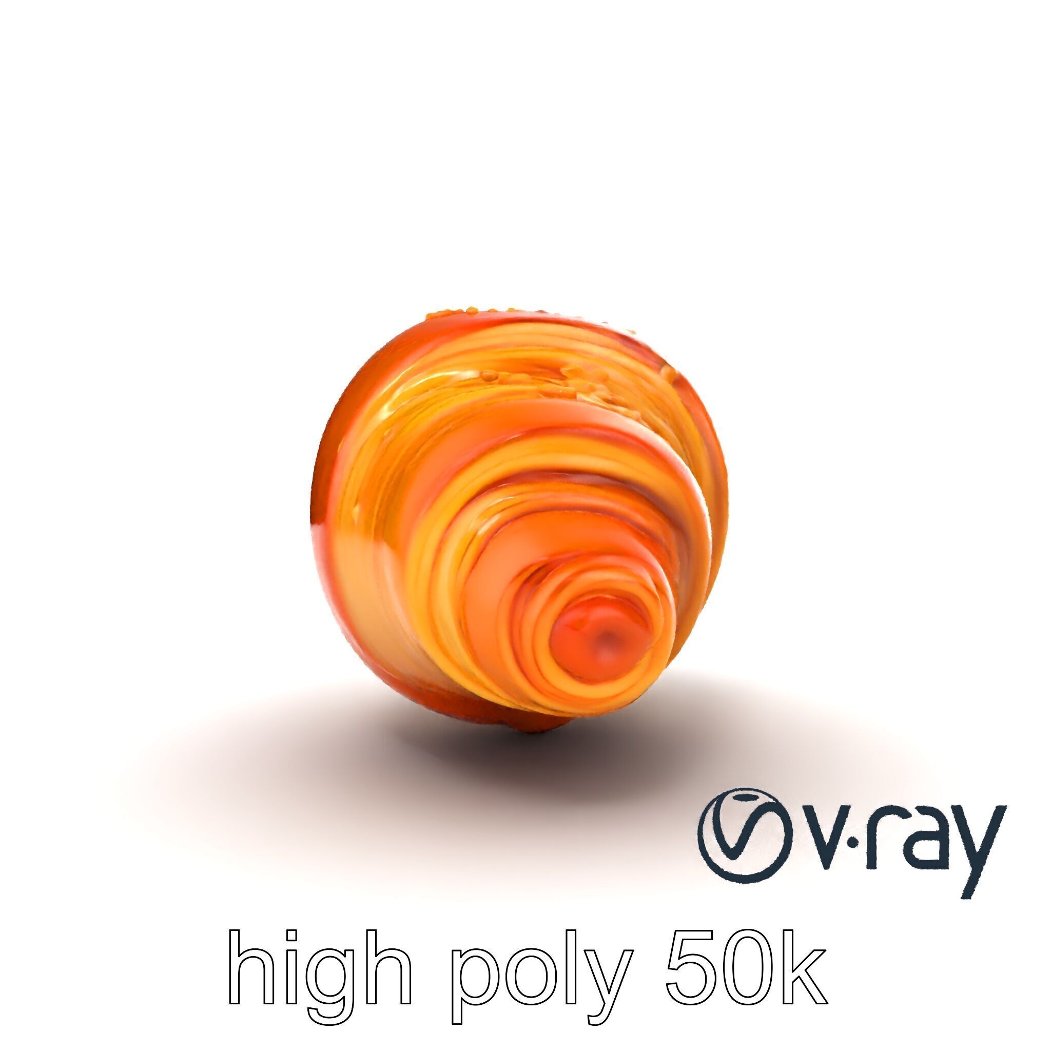 Golden Sesame Croissant 3D model pack Low-poly 3D model_22