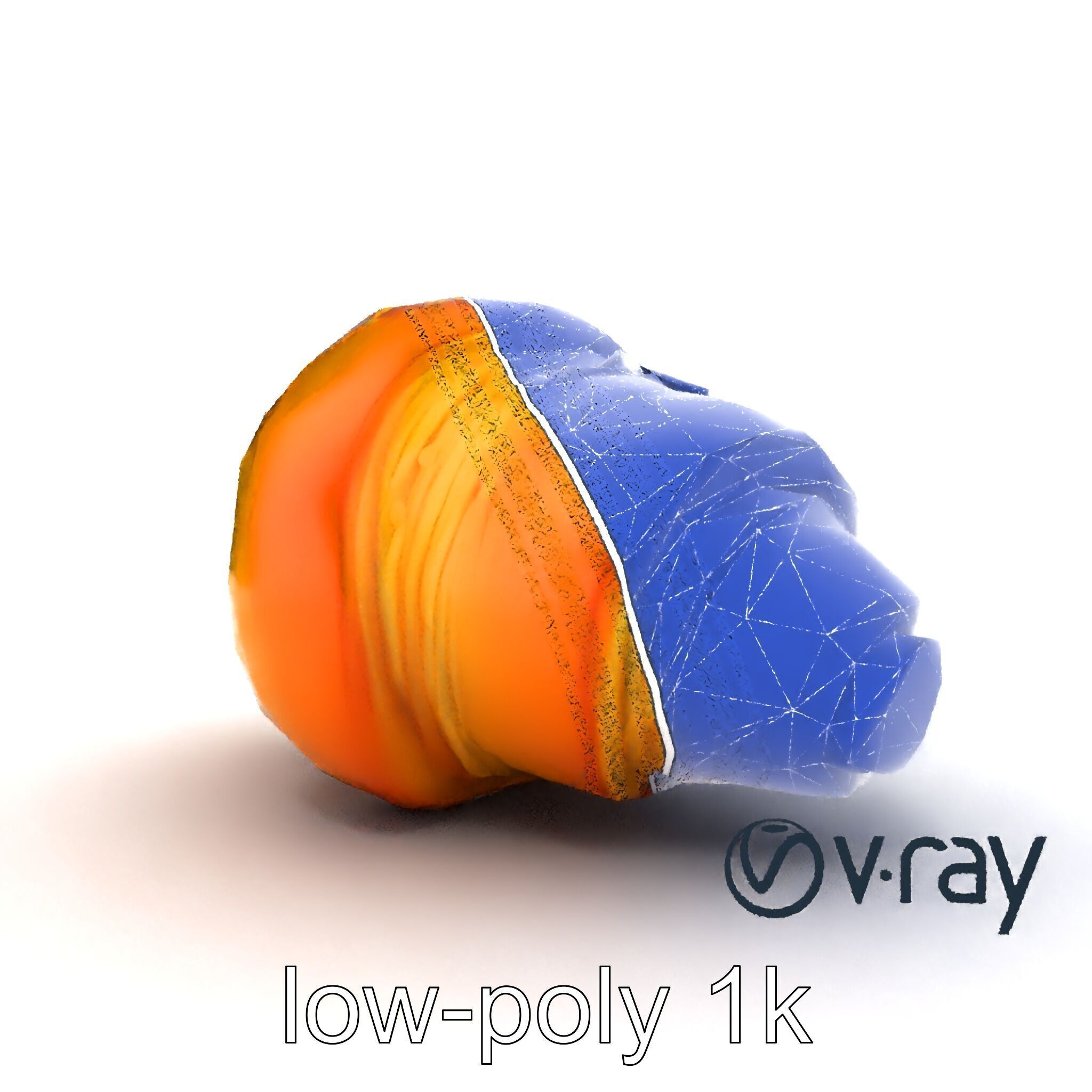 Golden Sesame Croissant 3D model pack Low-poly 3D model_16