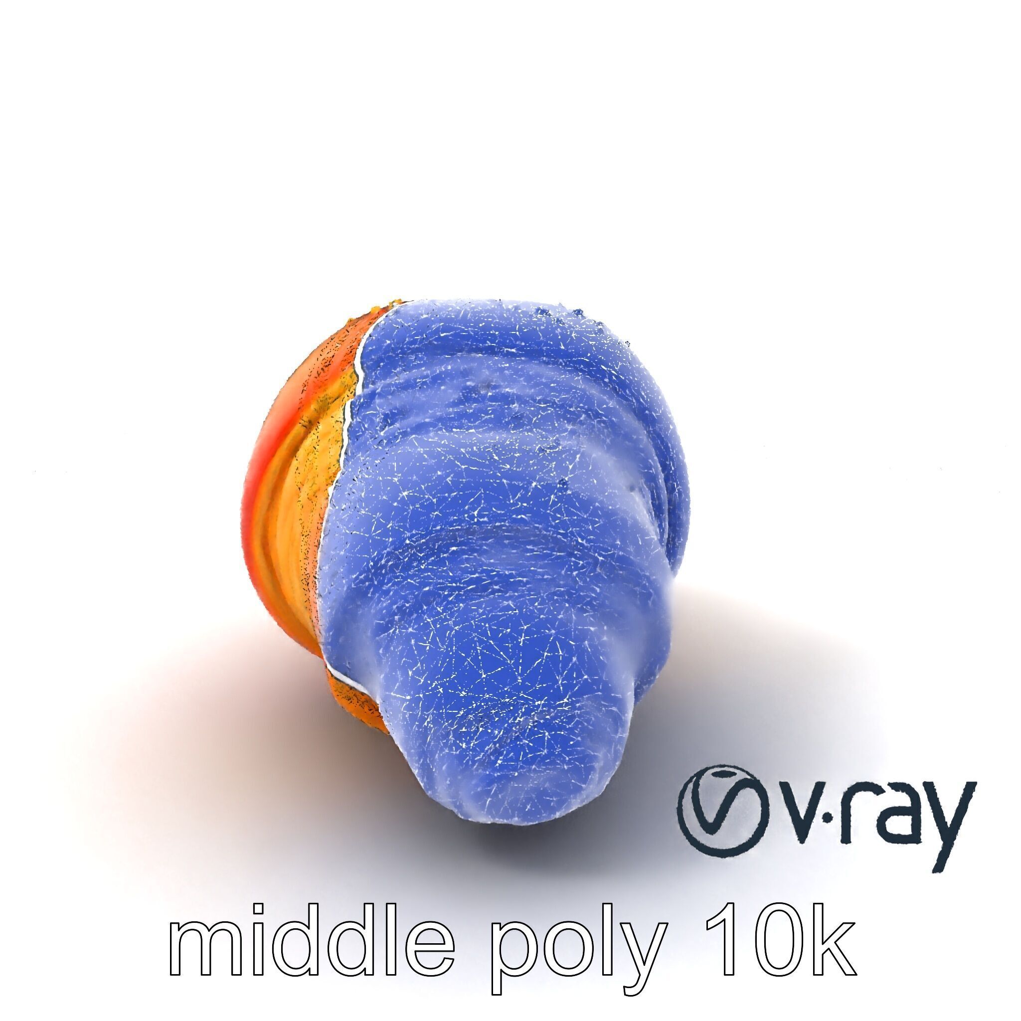 Golden Sesame Croissant 3D model pack Low-poly 3D model_5