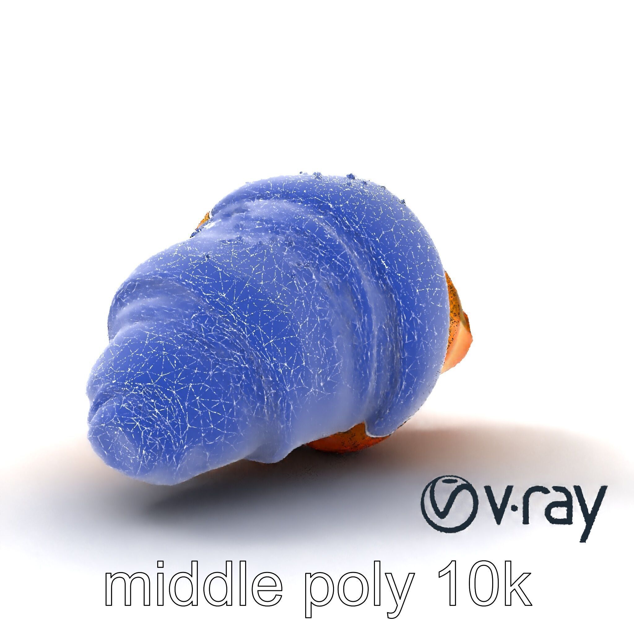 Golden Sesame Croissant 3D model pack Low-poly 3D model_30