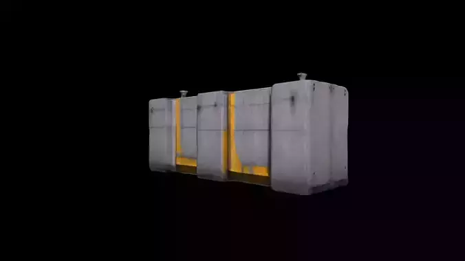  3d Render Concrete Barrier Traffic Isolated