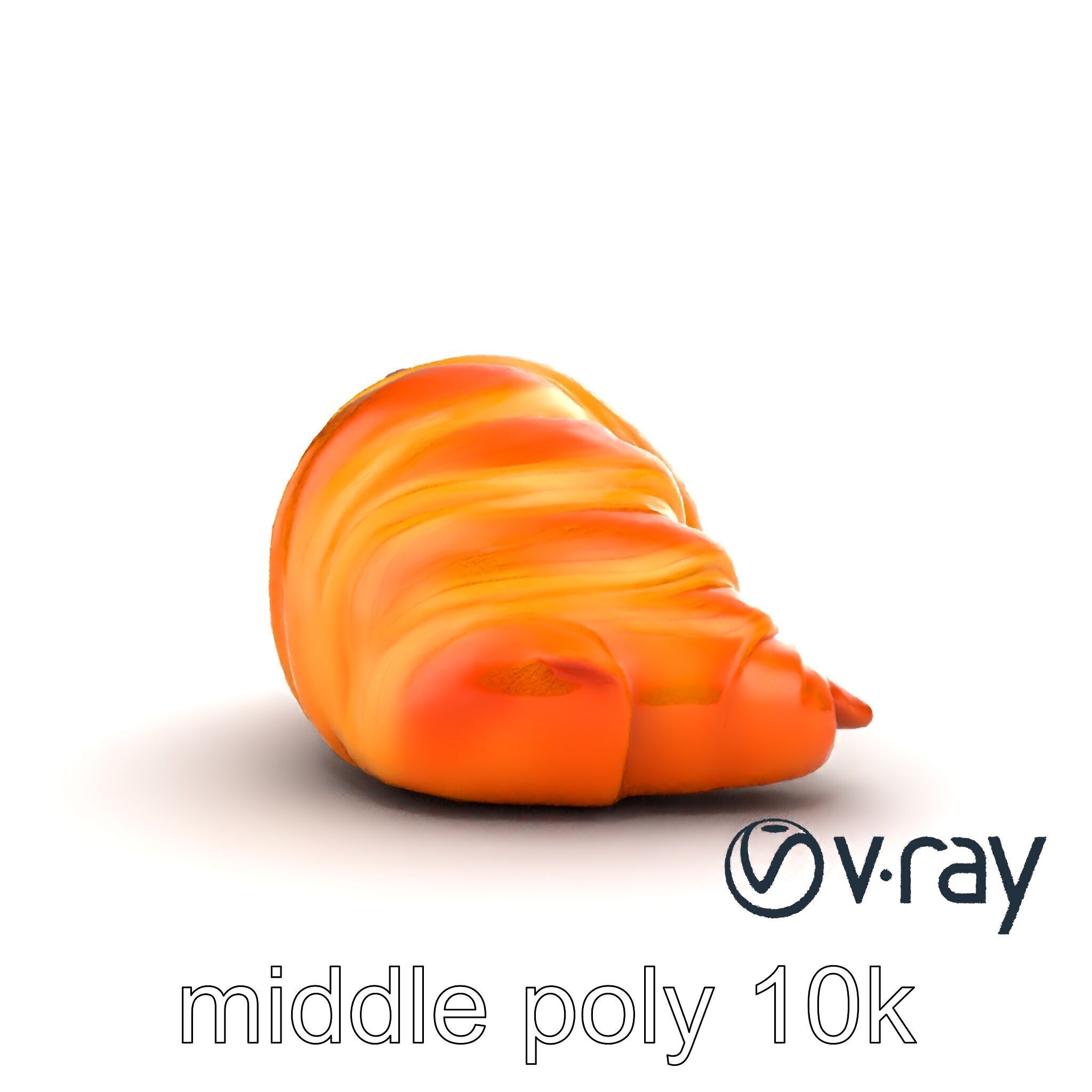 Almond Croissant Delight 3D Model Pack Low-poly 3D model_18