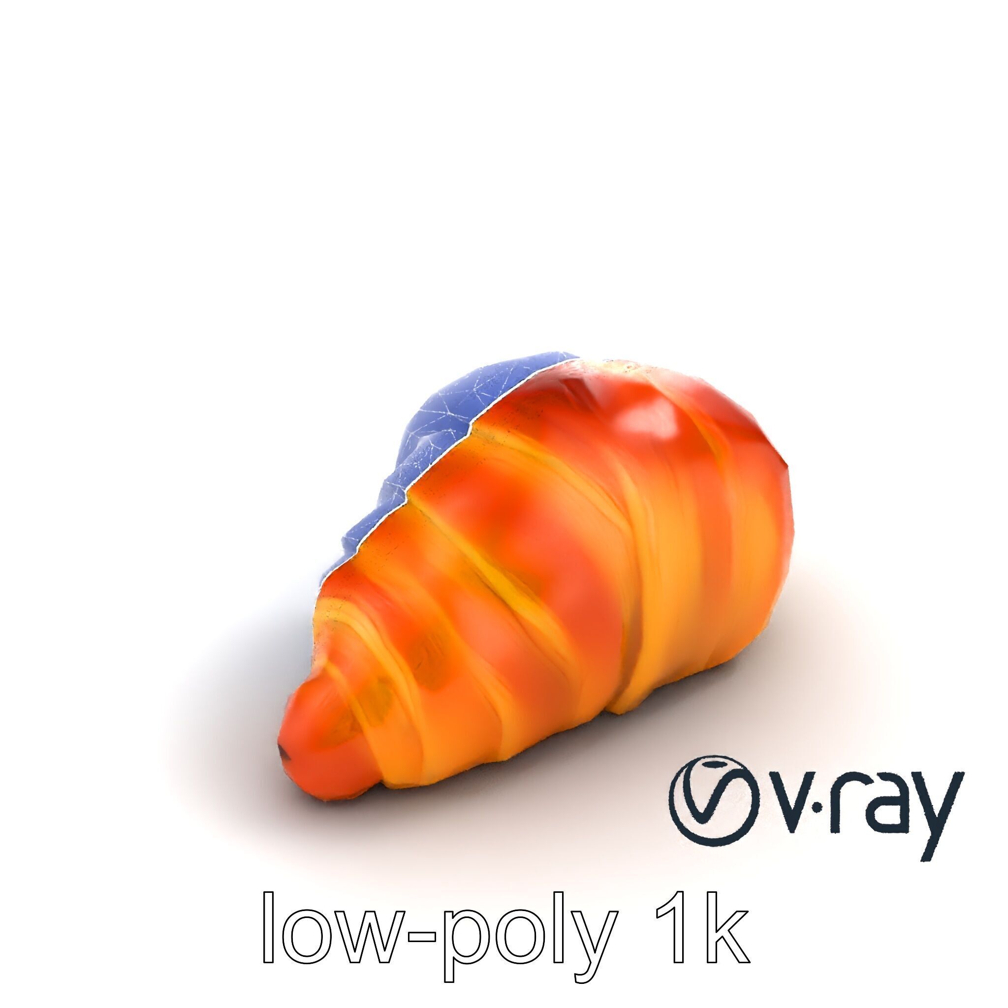 Almond Croissant Delight 3D Model Pack Low-poly 3D model_23