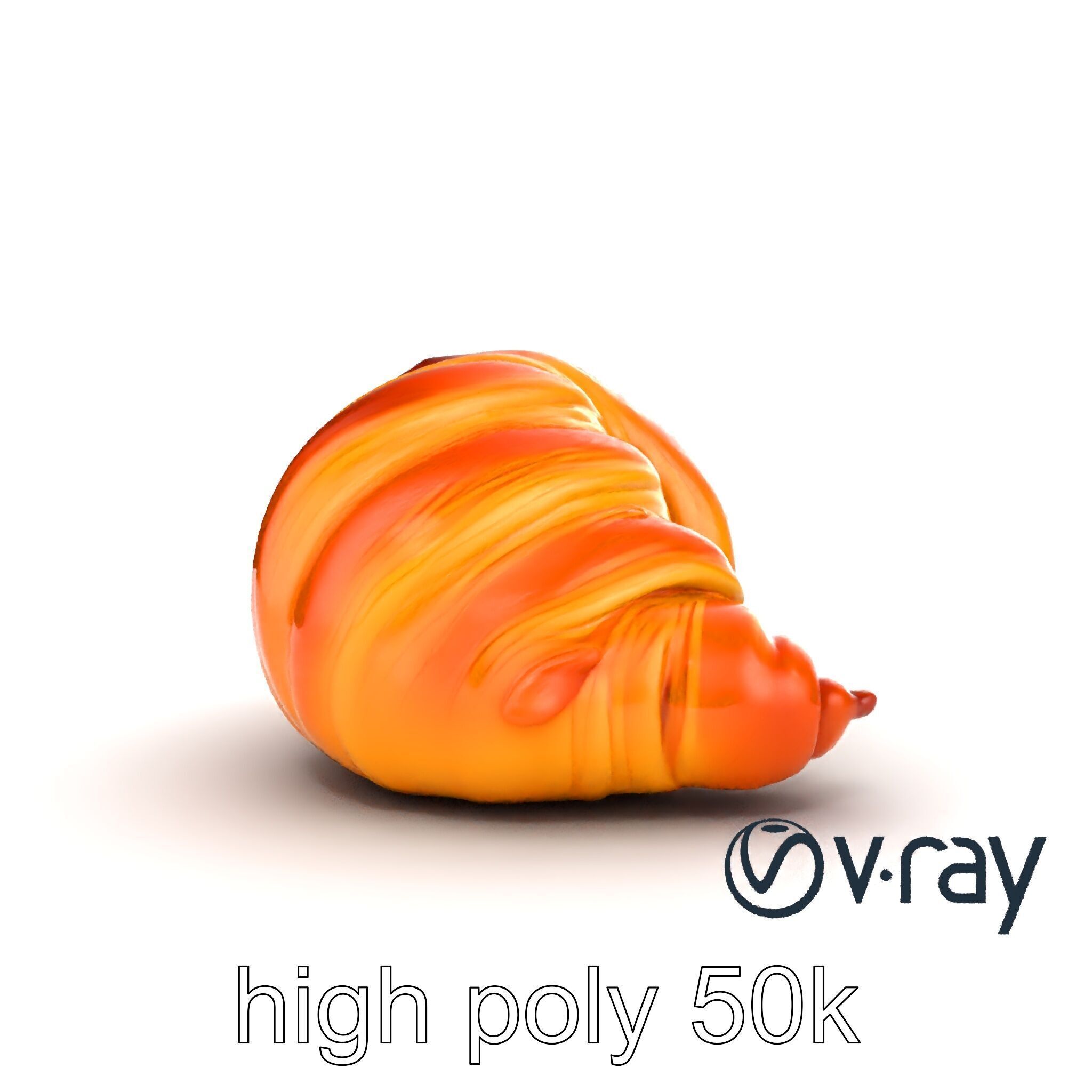 Almond Croissant Delight 3D Model Pack Low-poly 3D model_19