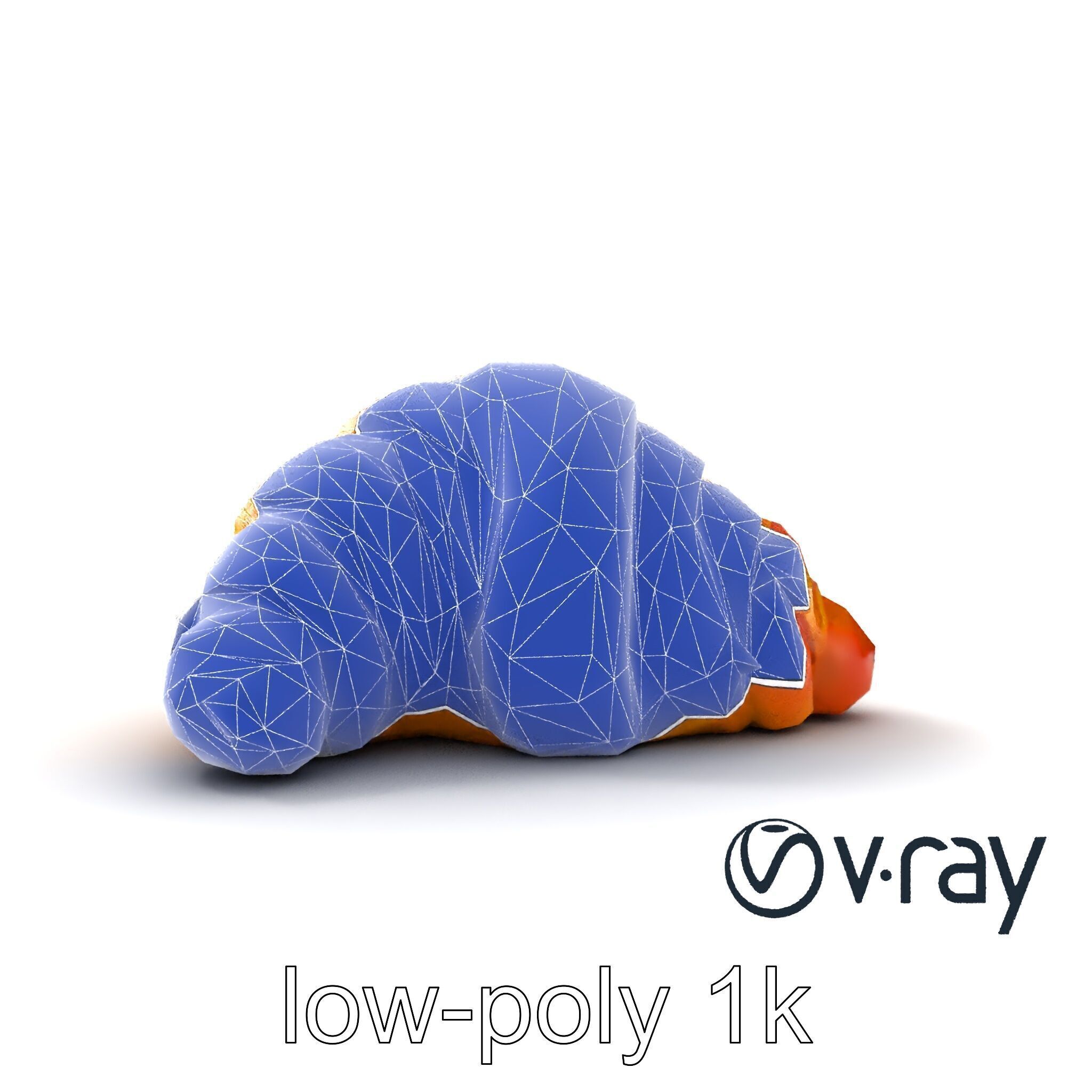 Almond Croissant Delight 3D Model Pack Low-poly 3D model_27