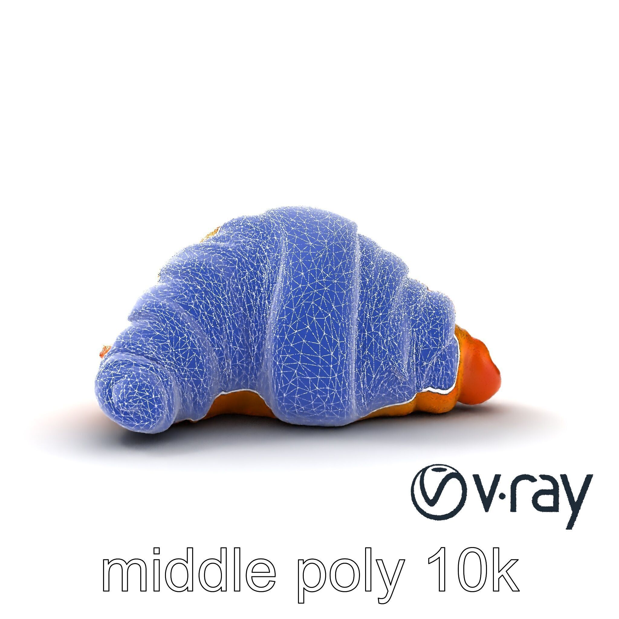 Almond Croissant Delight 3D Model Pack Low-poly 3D model_26