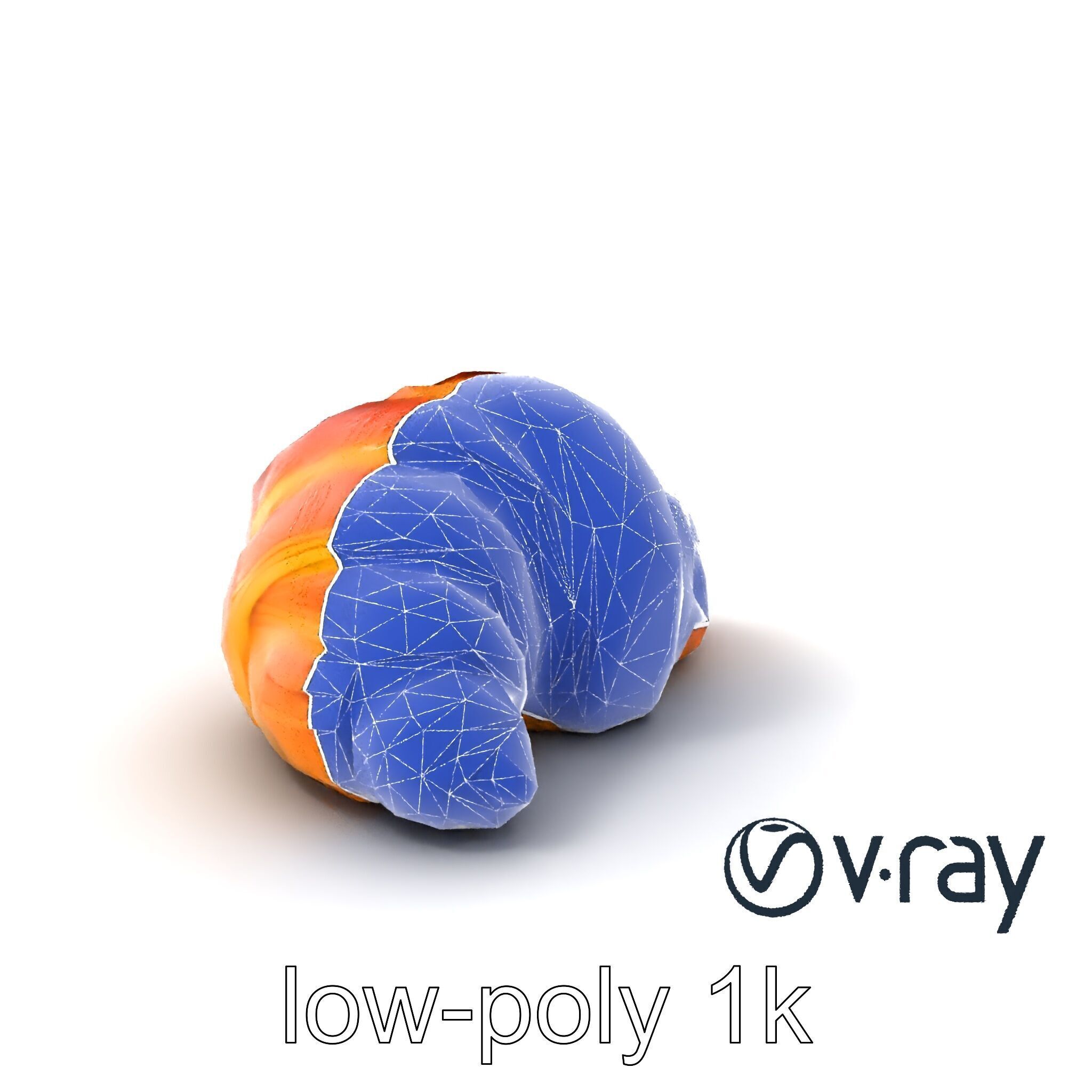 Almond Croissant Delight 3D Model Pack Low-poly 3D model_6