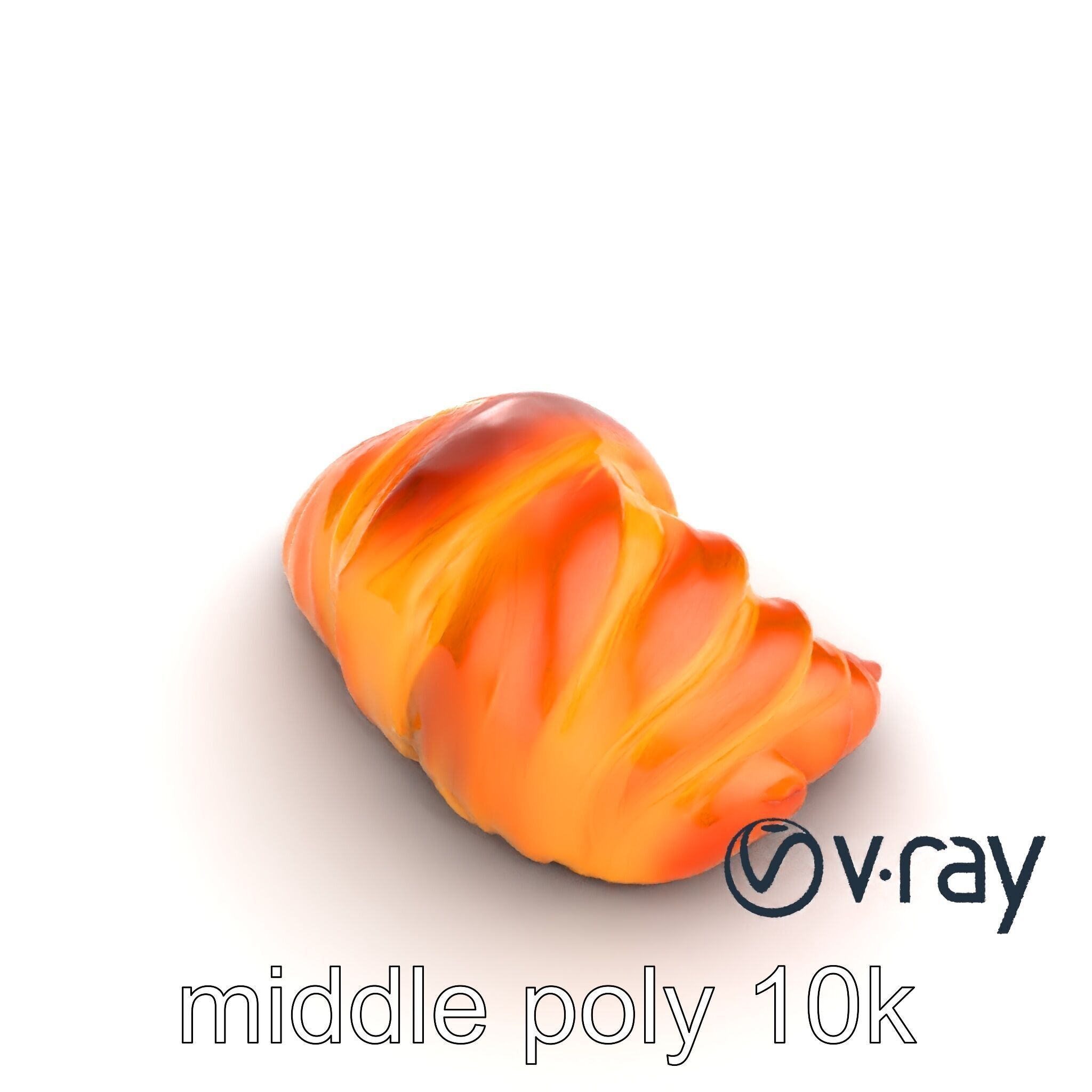 Almond Croissant Delight 3D Model Pack Low-poly 3D model_20