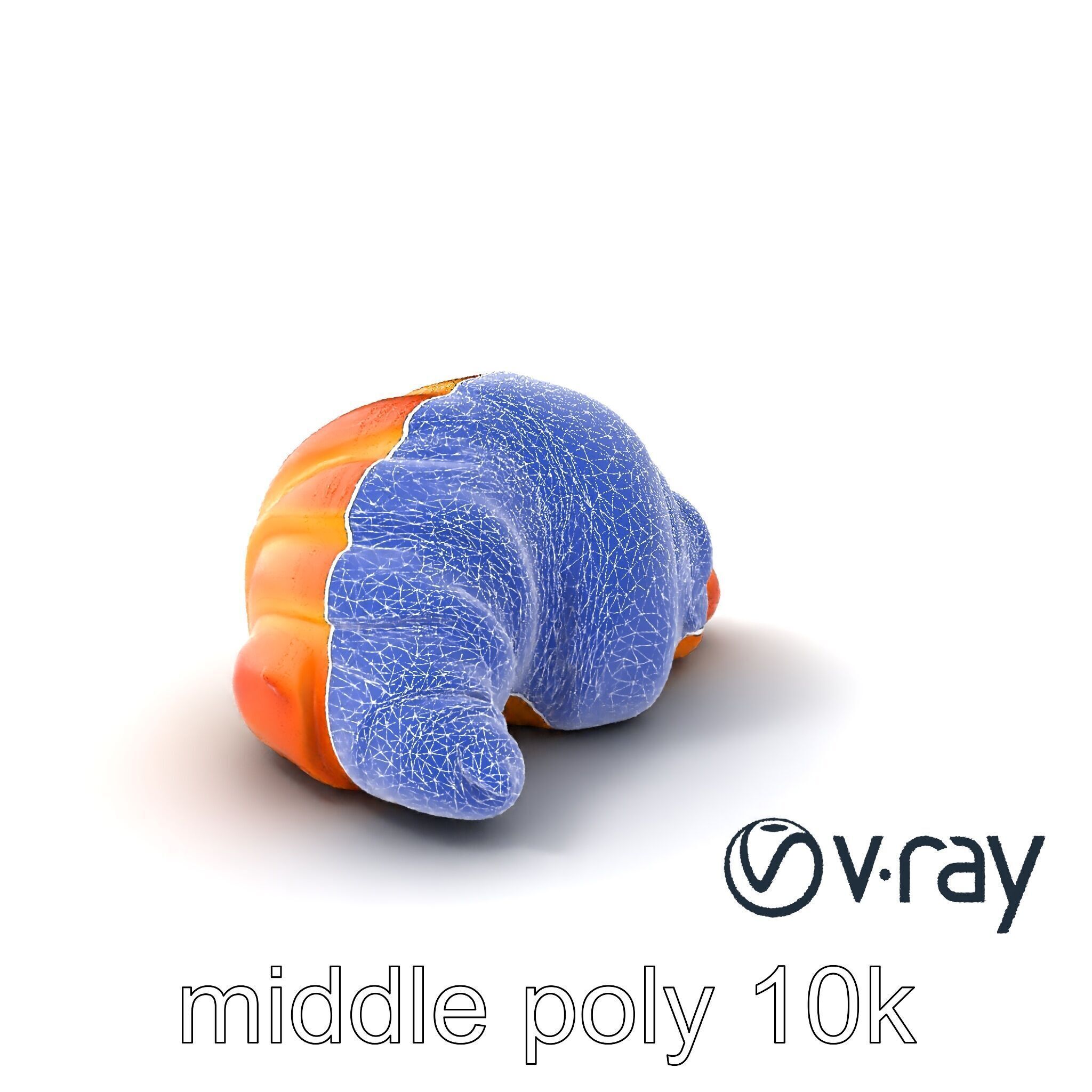 Almond Croissant Delight 3D Model Pack Low-poly 3D model_5