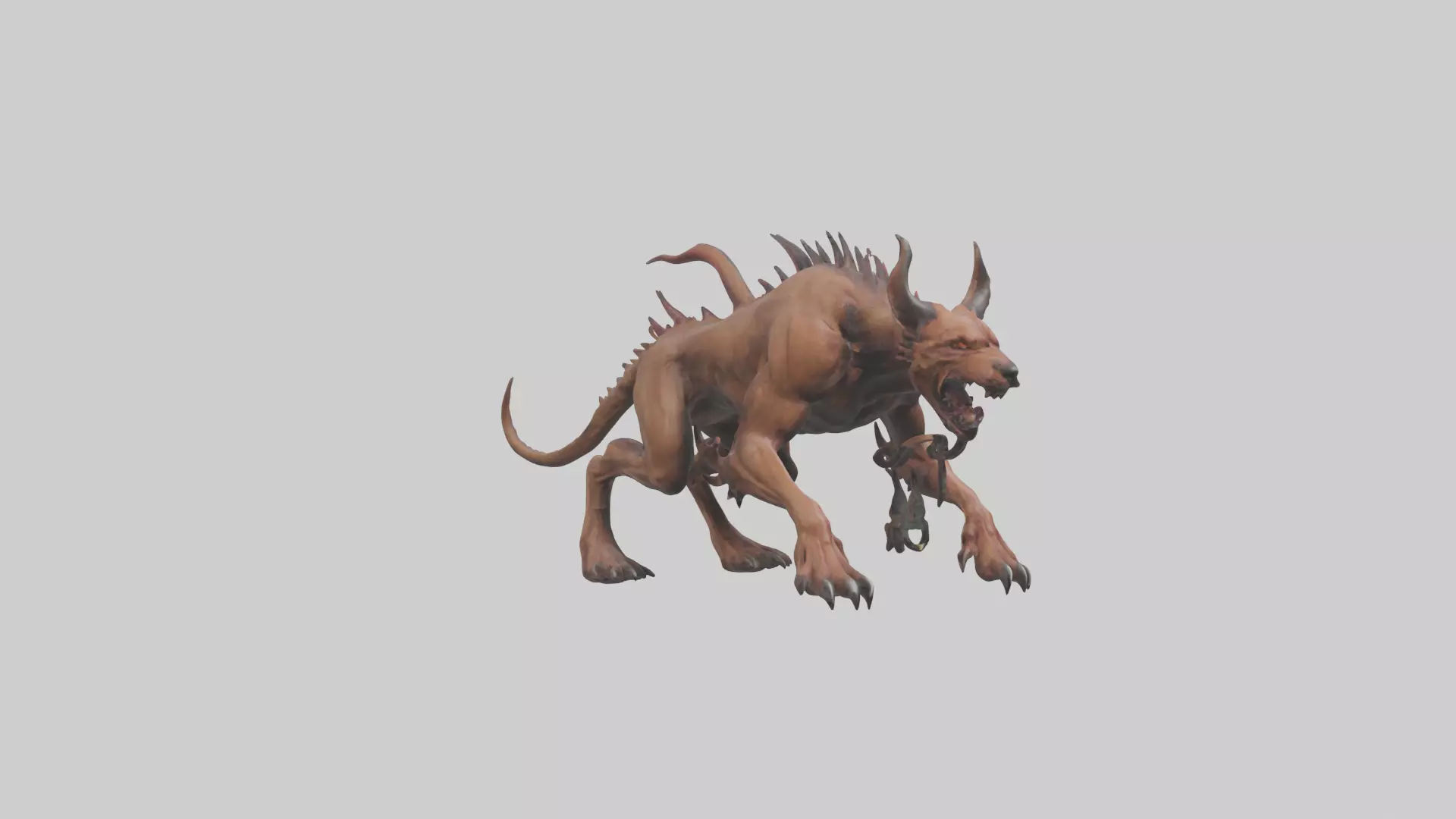 Hell Hound model Low-poly 3D model_0