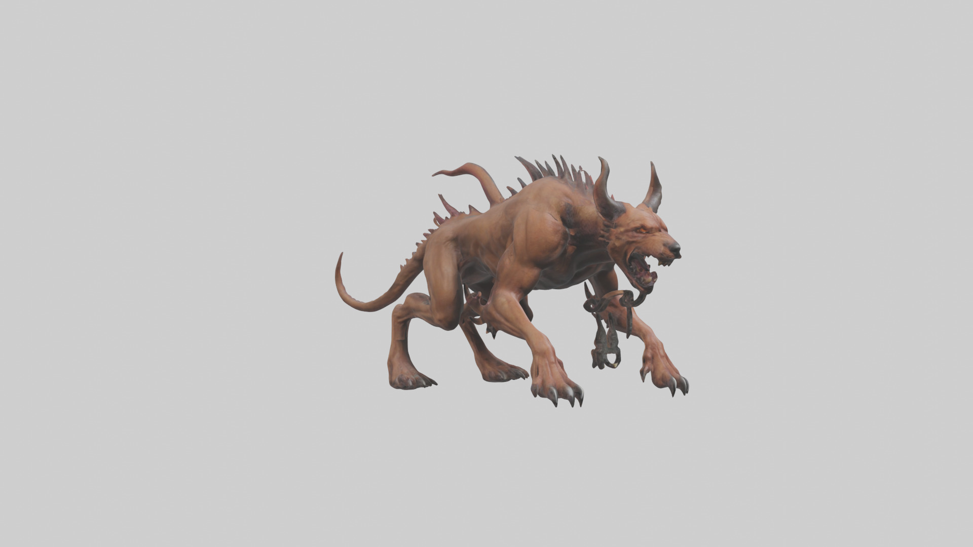 Hell Hound model Low-poly 3D model_9