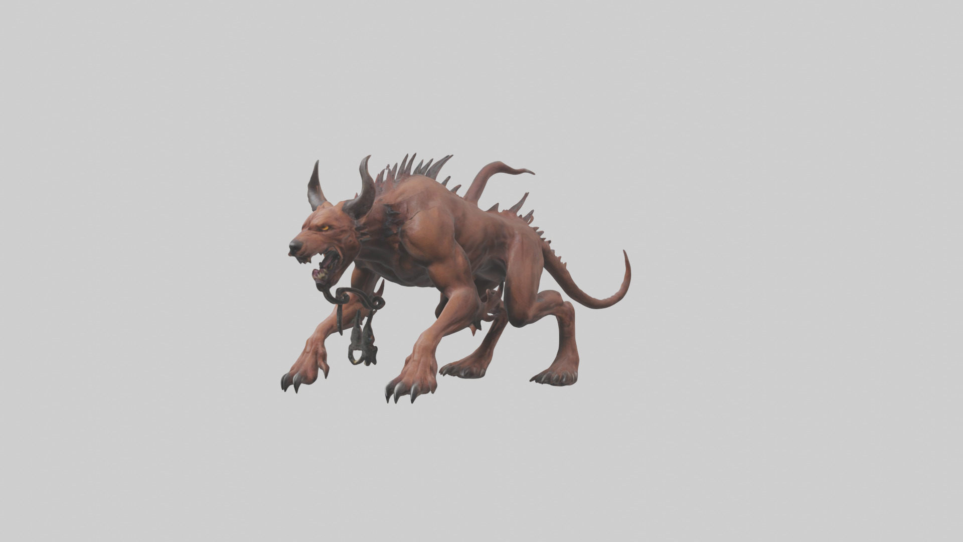 Hell Hound model Low-poly 3D model_11
