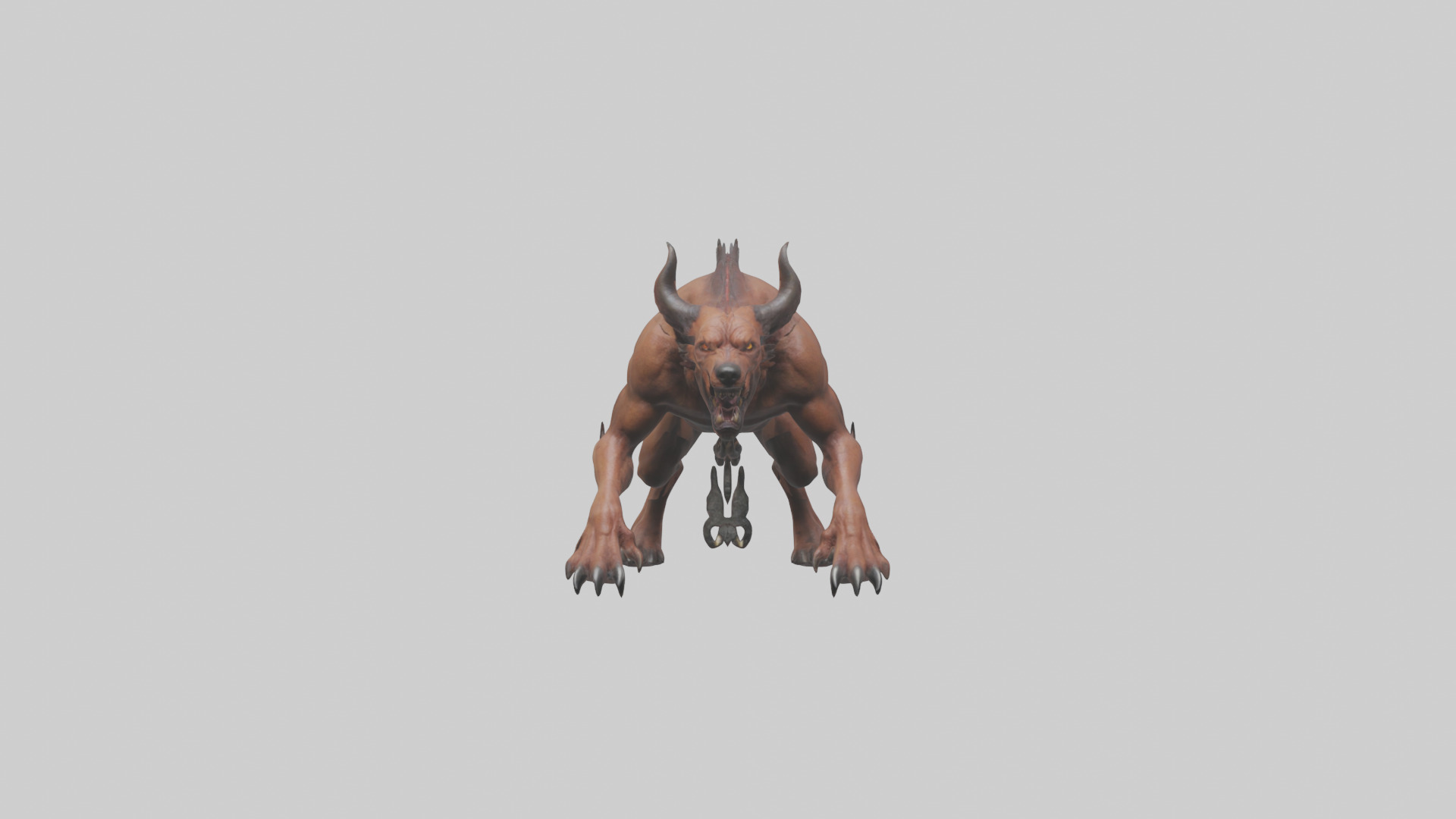 Hell Hound model Low-poly 3D model_10
