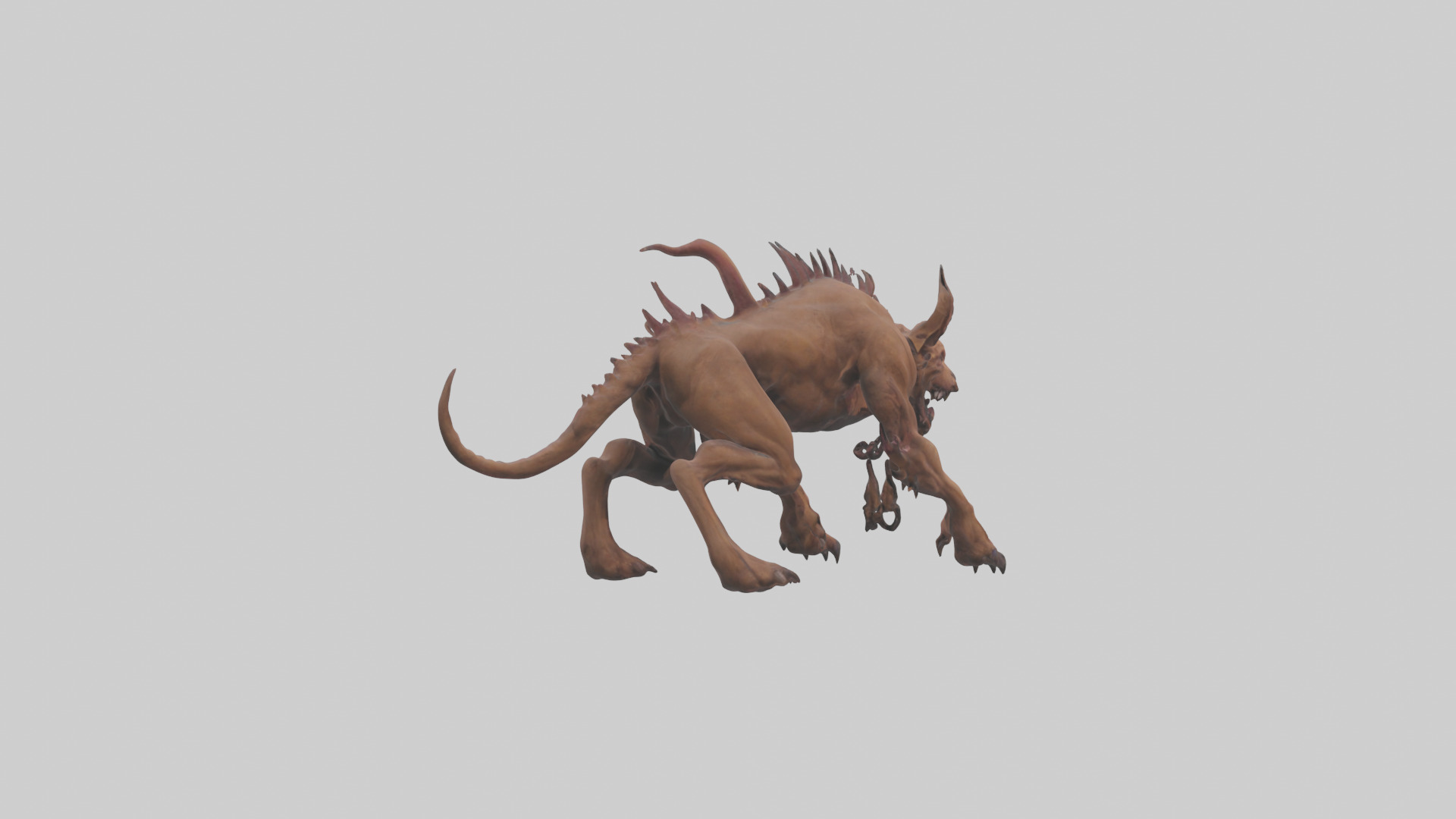 Hell Hound model Low-poly 3D model_4
