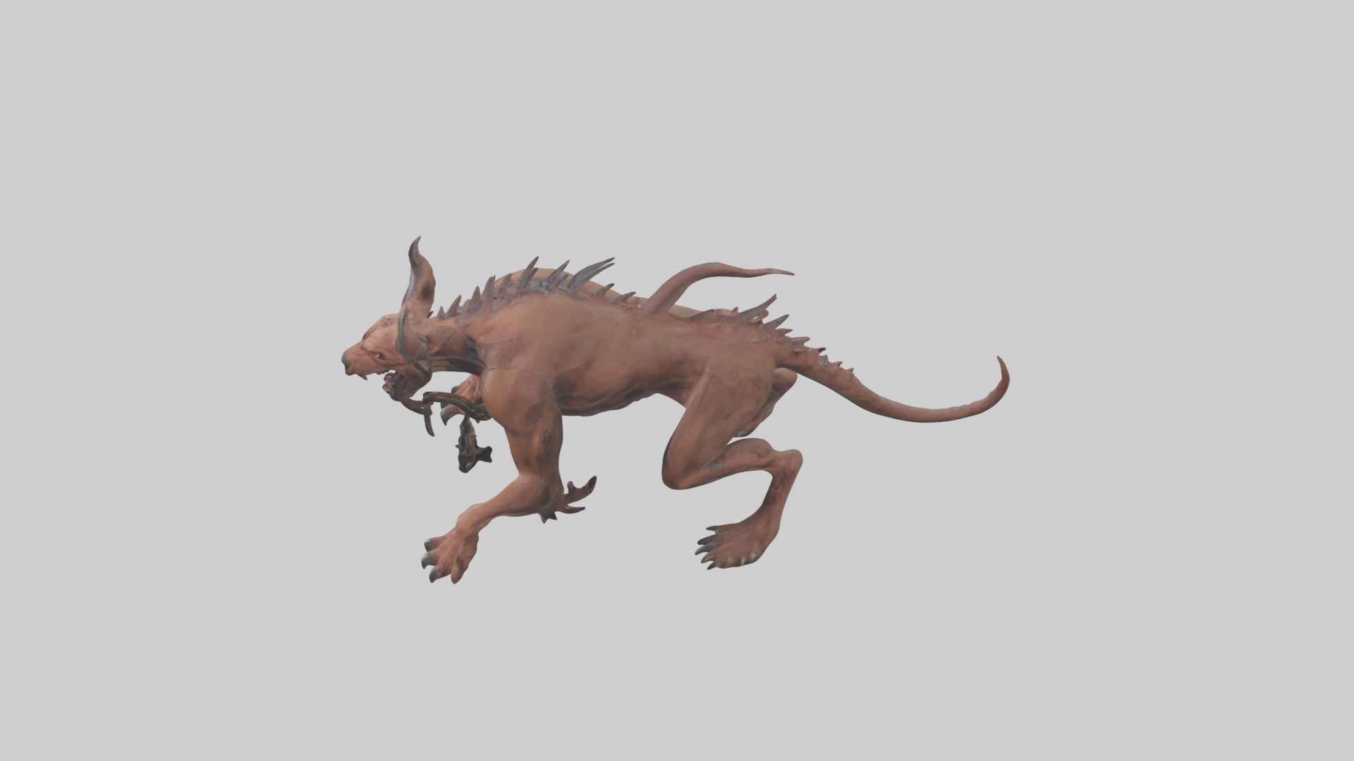 Hell Hound model Low-poly 3D model_17