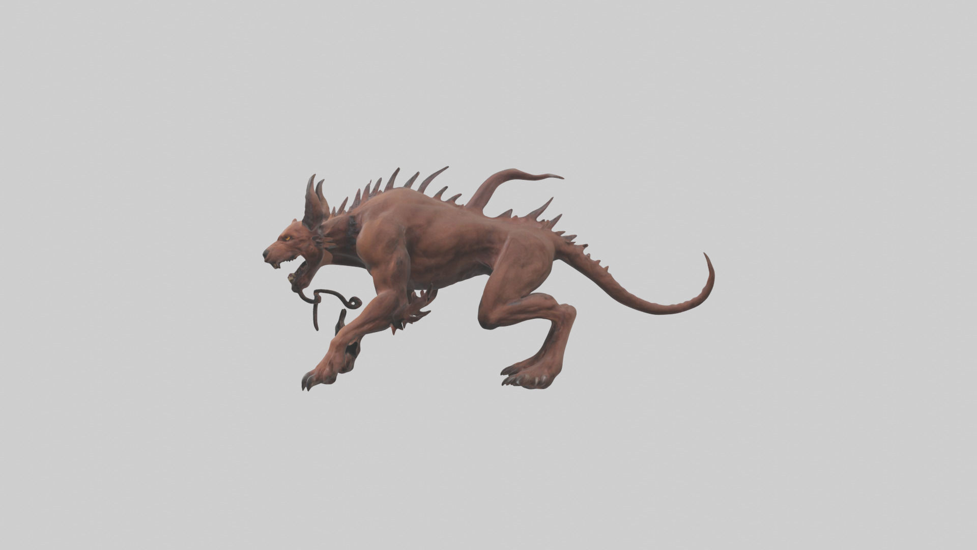 Hell Hound model Low-poly 3D model_12