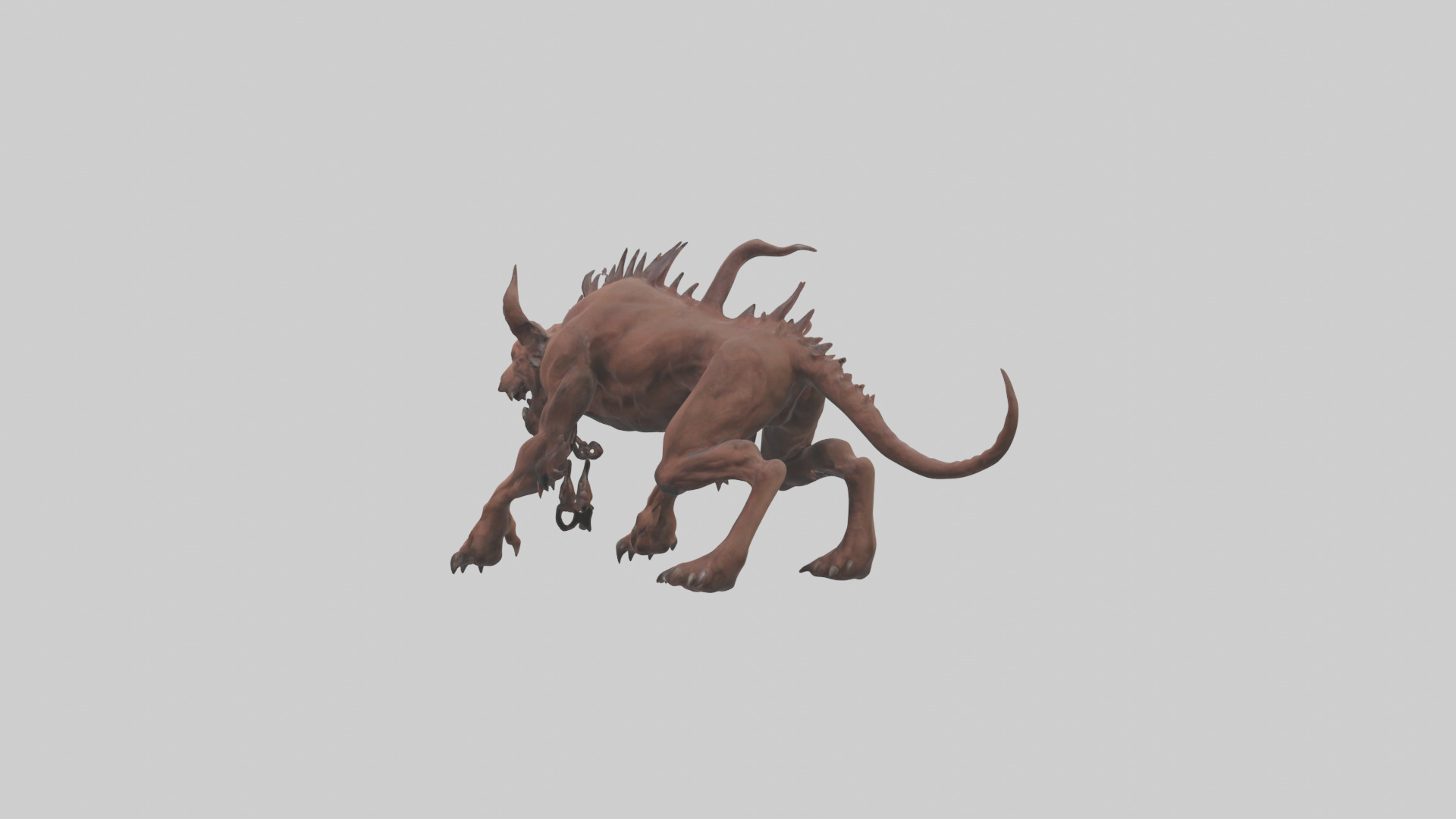 Hell Hound model Low-poly 3D model_3