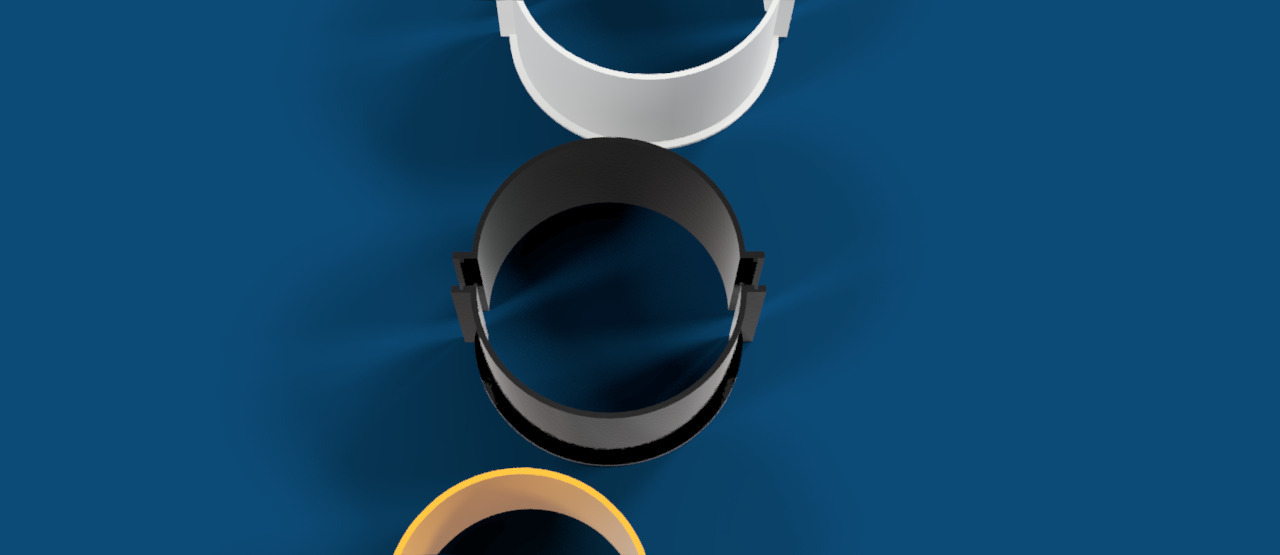 Cylinder Mold Housing 14 set 3D print model_5