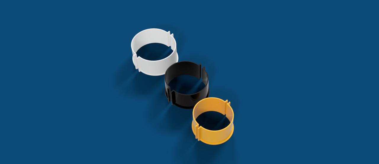 Cylinder Mold Housing 14 set 3D print model_4