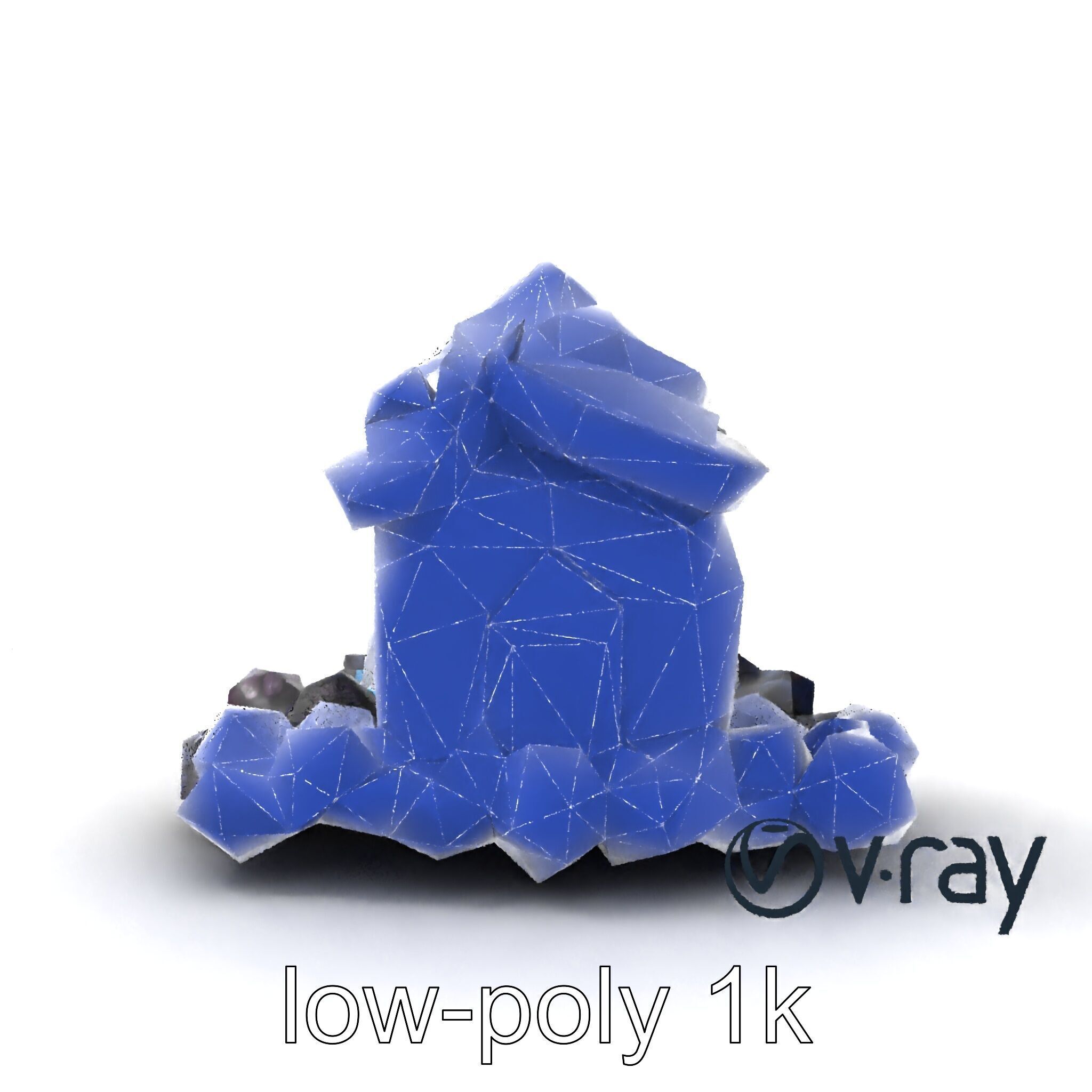 Surreal Meringue Cottage Decoration model pack Low-poly 3D model_31