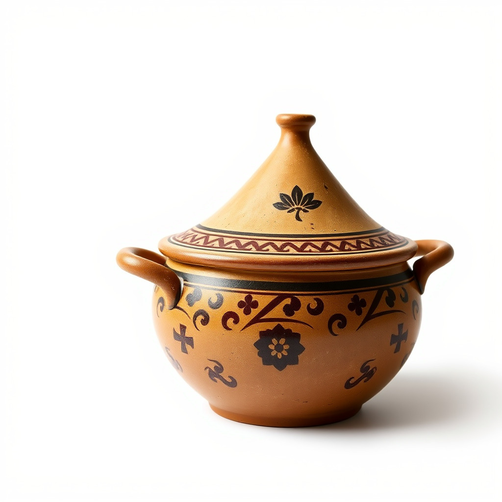 Rustic Stoneware Tajine Pot Model Pack Low-poly 3D model_3