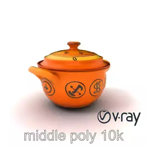 Classic Spanish Cazuela Pot Model Pack