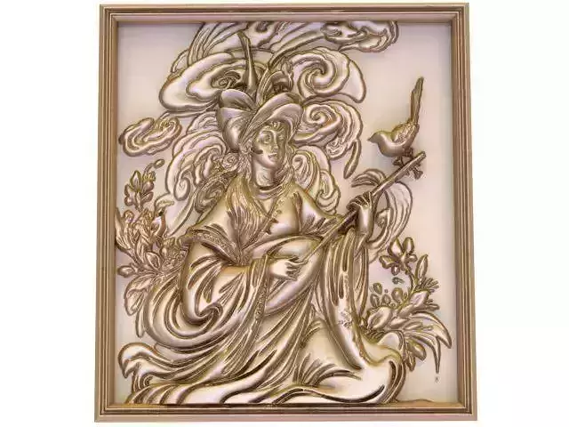 the Relief Panel Inspired by Persian Miniature