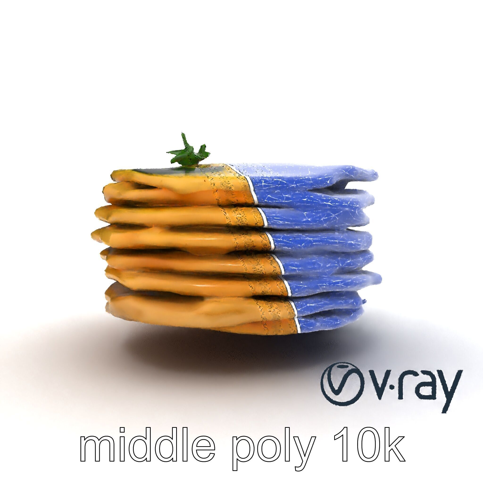 Corn Tortilla Stack Culinary model pack Low-poly 3D model_31