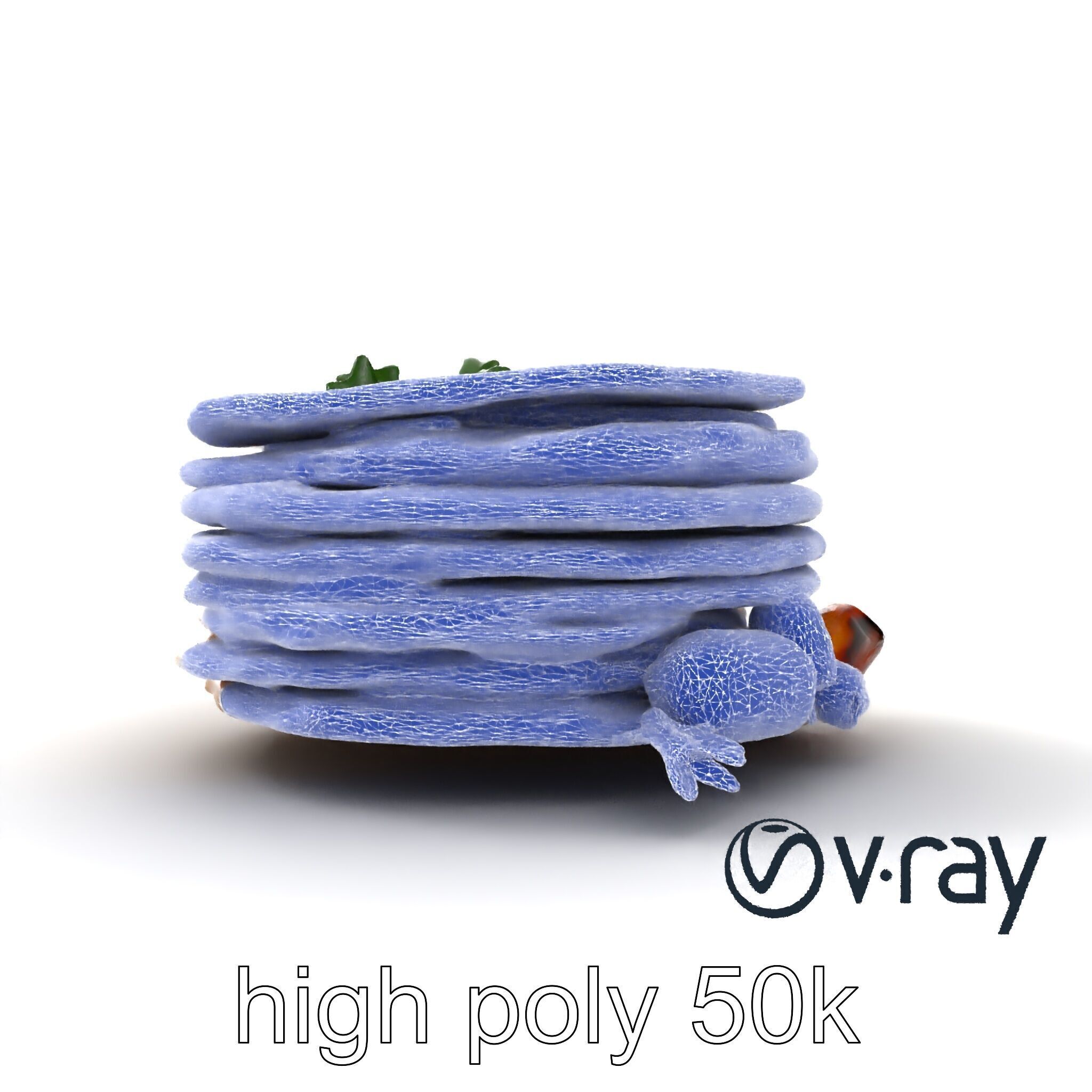 Corn Tortilla Stack Culinary model pack Low-poly 3D model_30