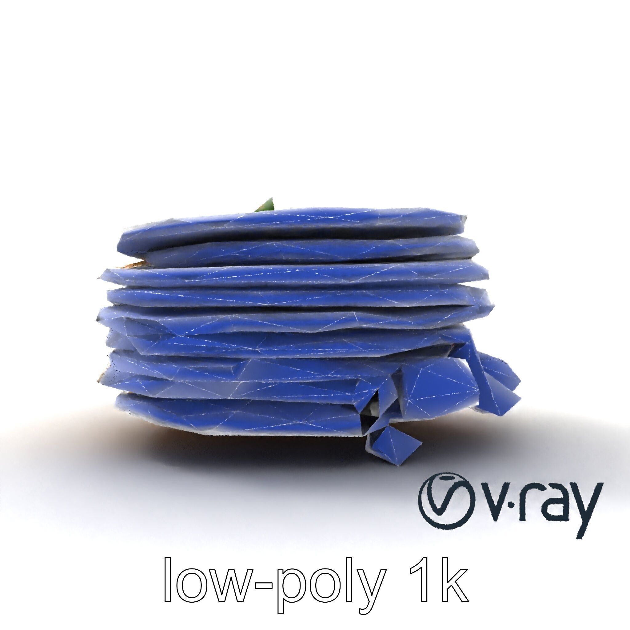 Corn Tortilla Stack Culinary model pack Low-poly 3D model_32