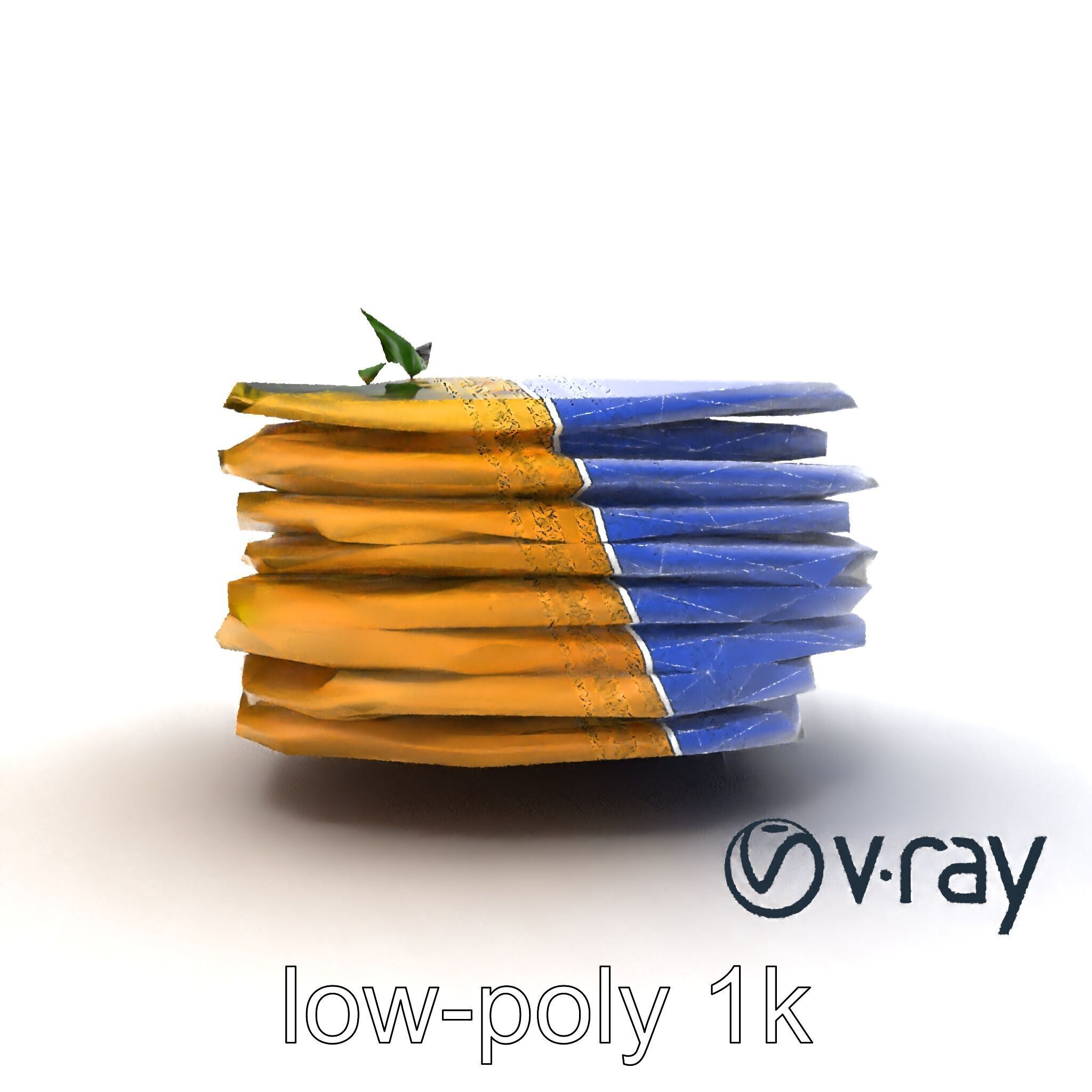 Corn Tortilla Stack Culinary model pack Low-poly 3D model_27