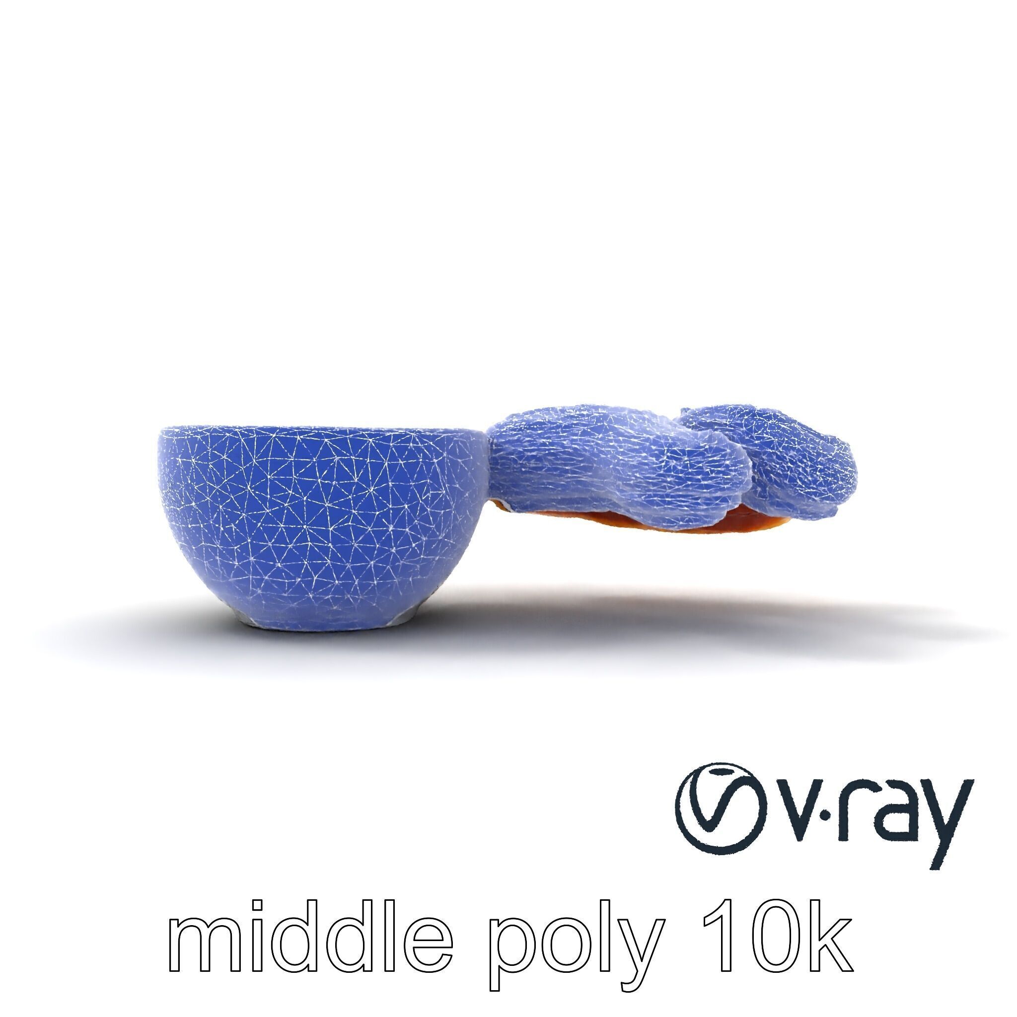 Churro Dessert with Chocolate Sauce model pack Low-poly 3D model_27