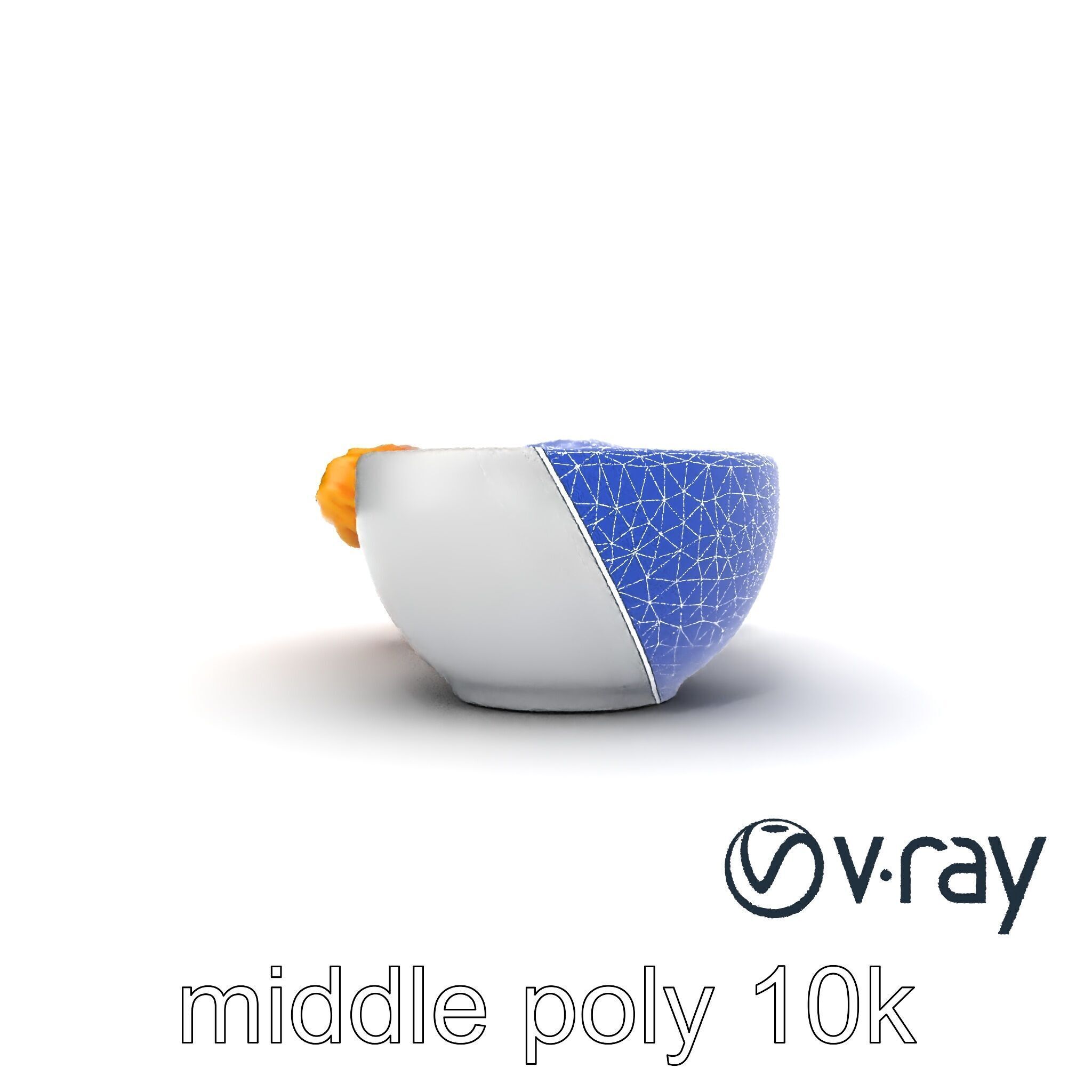 Churro Dessert with Chocolate Sauce model pack Low-poly 3D model_28