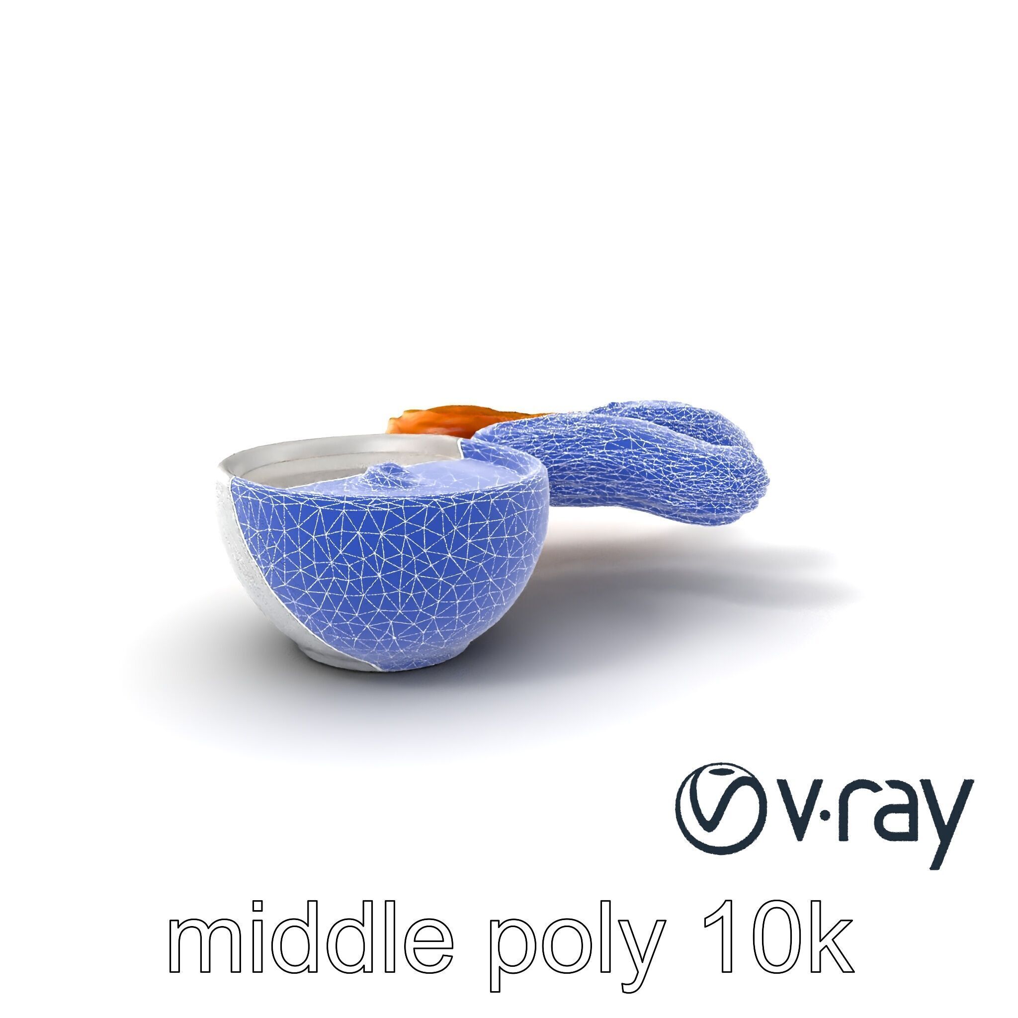 Churro Dessert with Chocolate Sauce model pack Low-poly 3D model_5