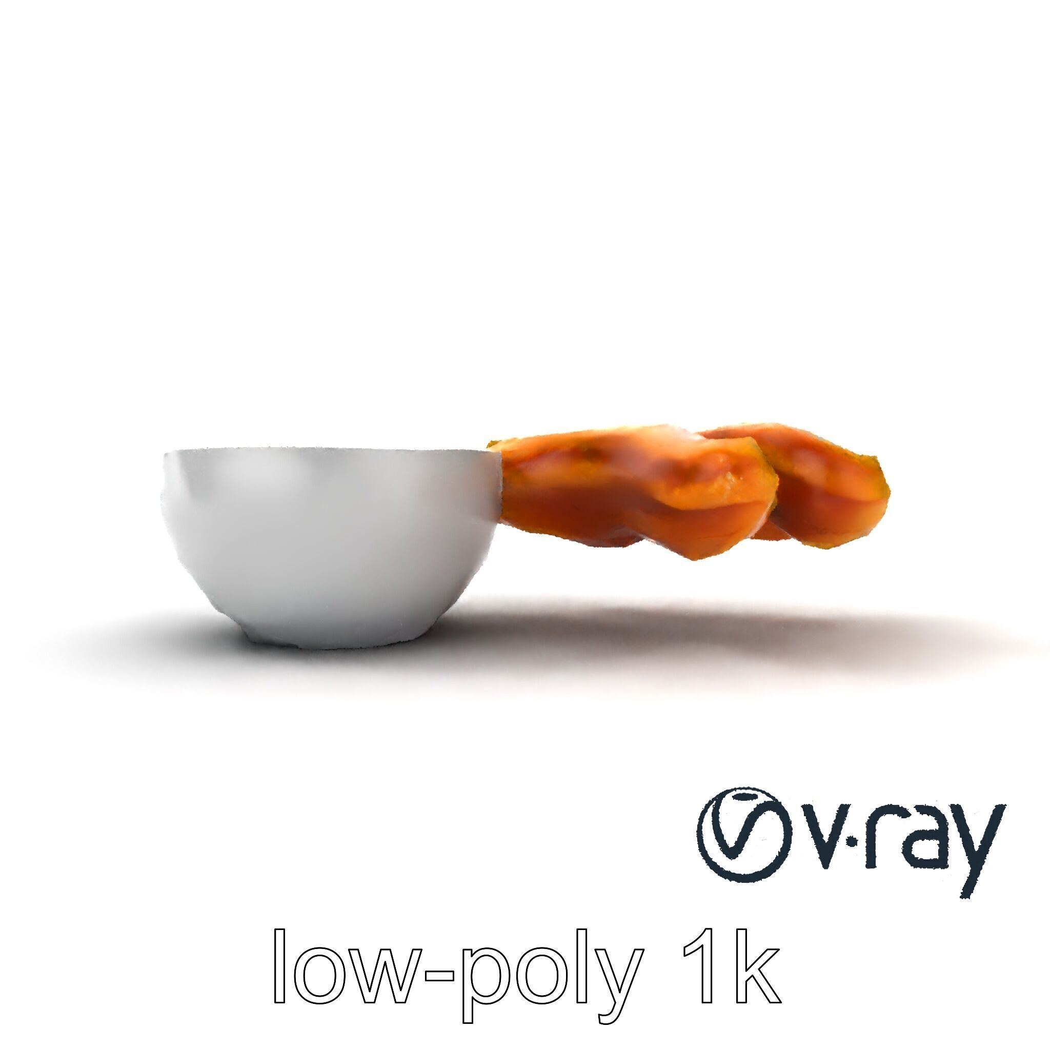 Churro Dessert with Chocolate Sauce model pack Low-poly 3D model_29