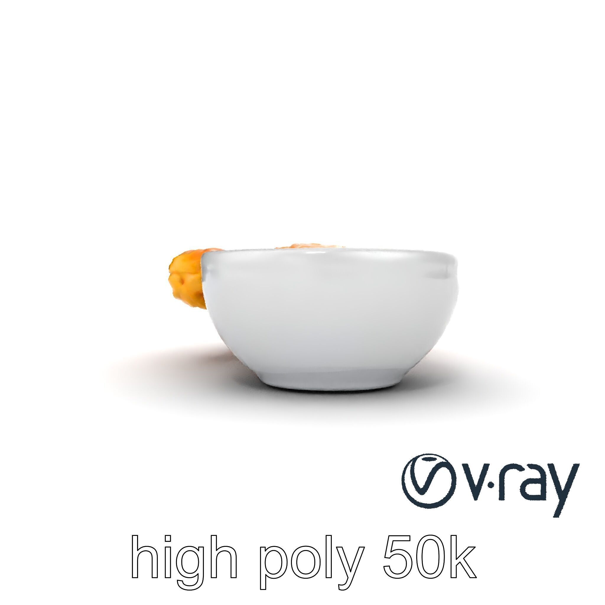 Churro Dessert with Chocolate Sauce model pack Low-poly 3D model_12