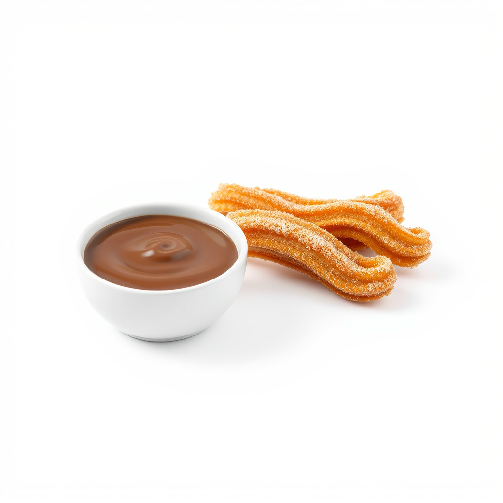 Churro Dessert with Chocolate Sauce model pack Low-poly 3D model_3