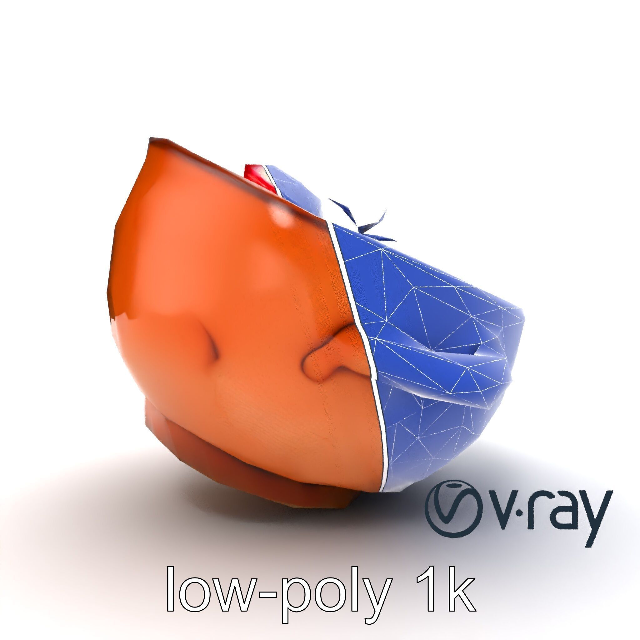 Pozole Soup Rustic Clay Bowl Model Pack Low-poly 3D model_32