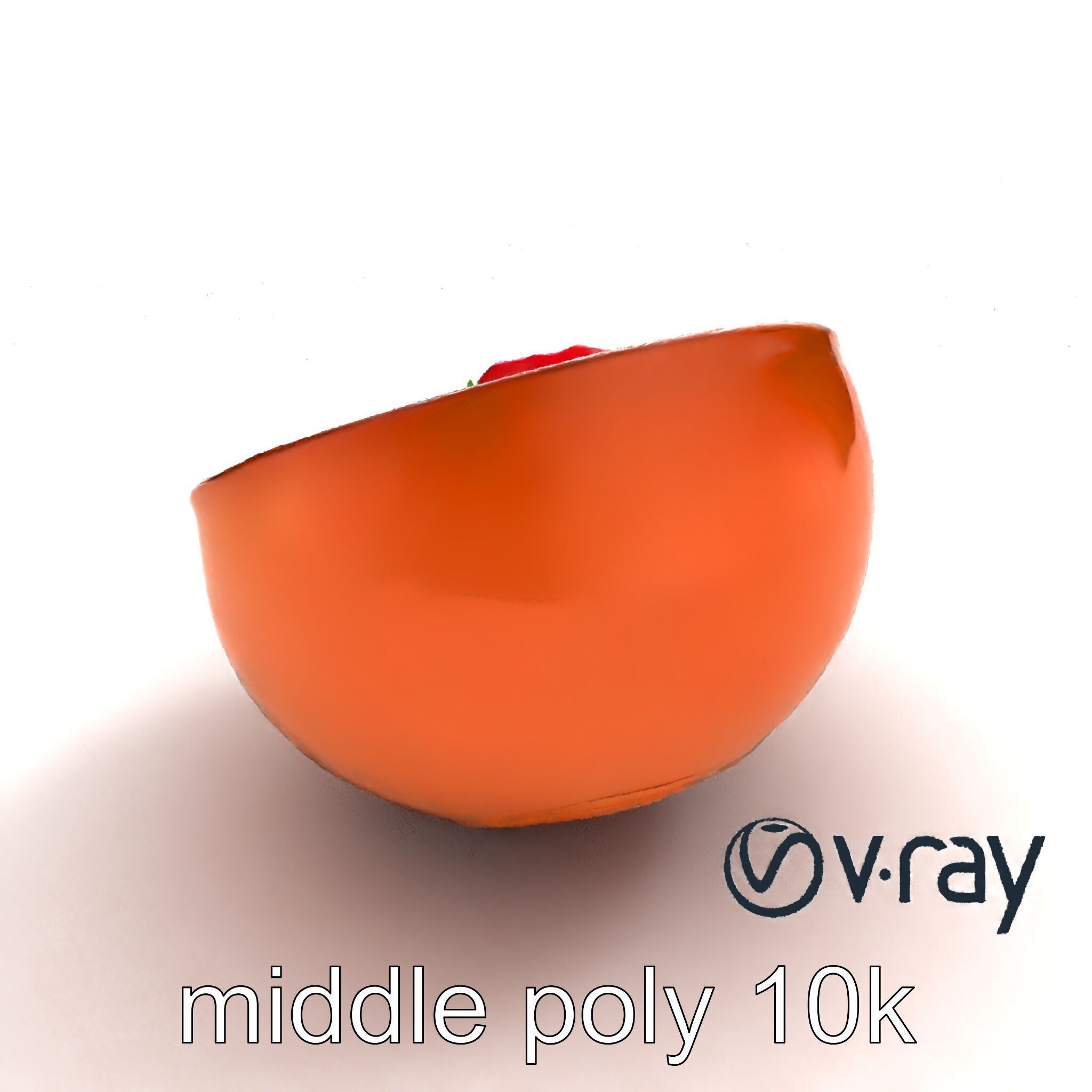 Pozole Soup Rustic Clay Bowl Model Pack Low-poly 3D model_8