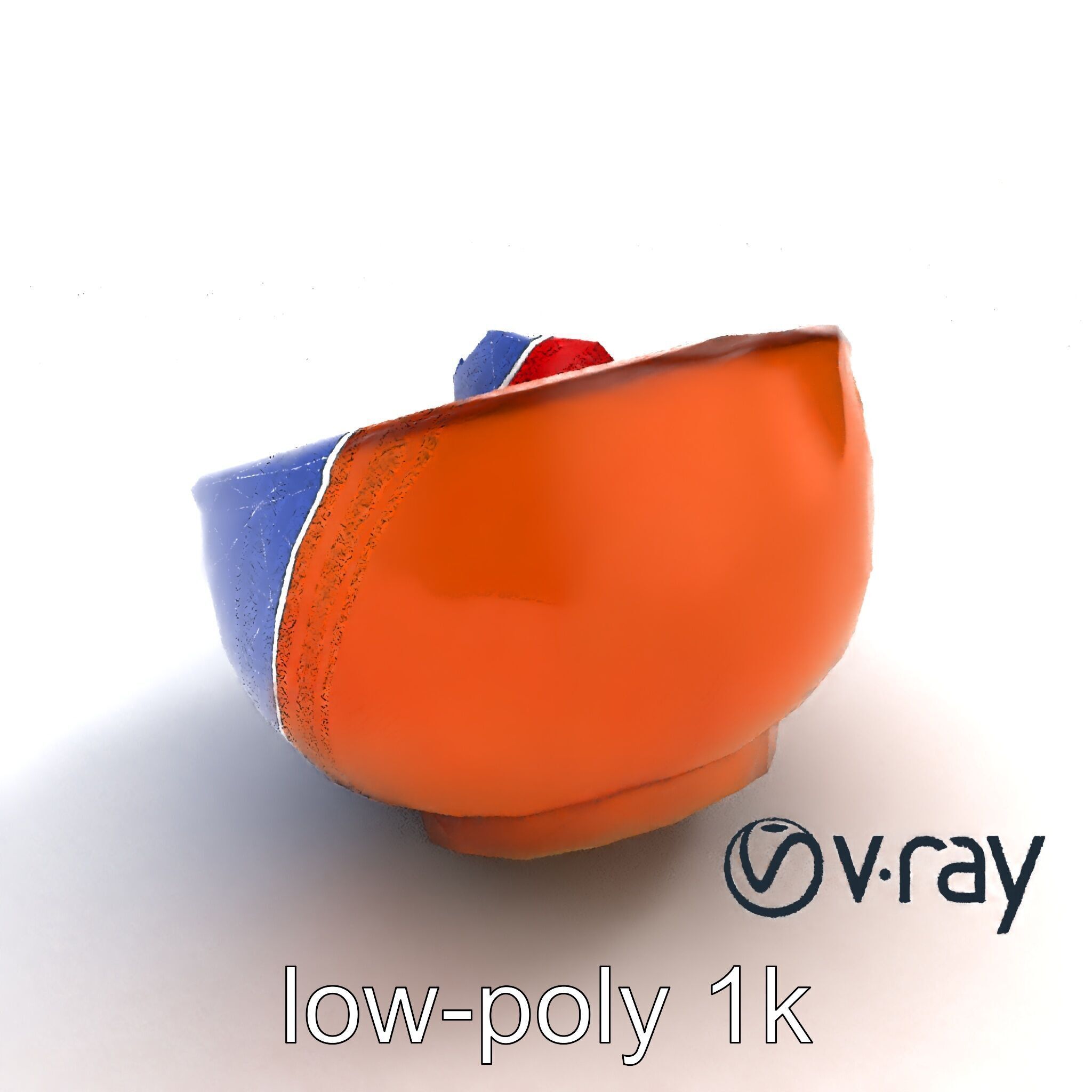Pozole Soup Rustic Clay Bowl Model Pack Low-poly 3D model_15