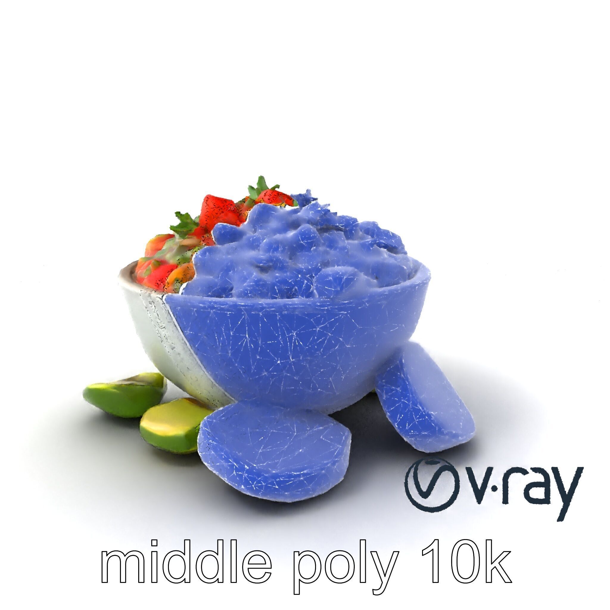 Pico de Gallo Salsa Bowl Model Pack Low-poly 3D model_6