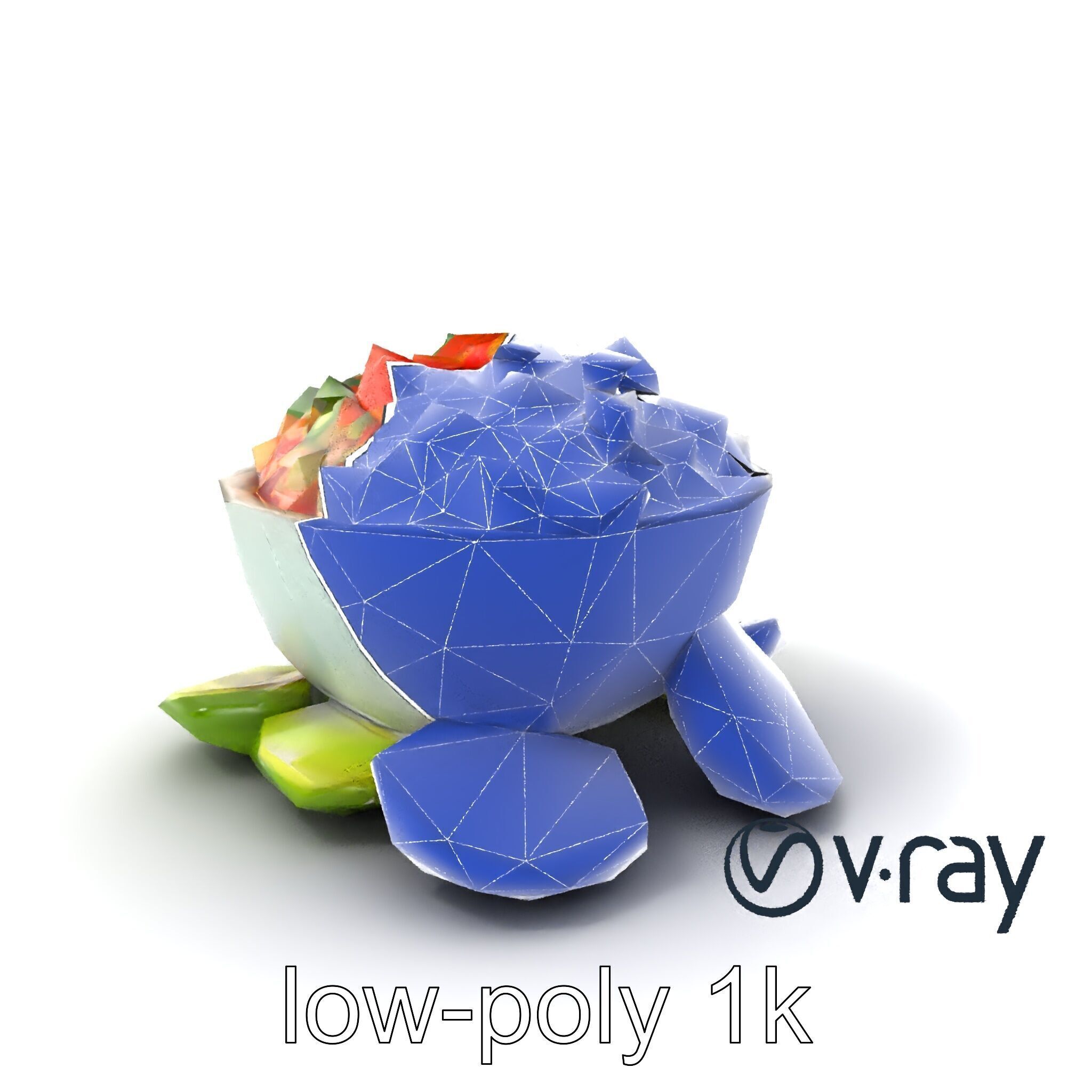 Pico de Gallo Salsa Bowl Model Pack Low-poly 3D model_7
