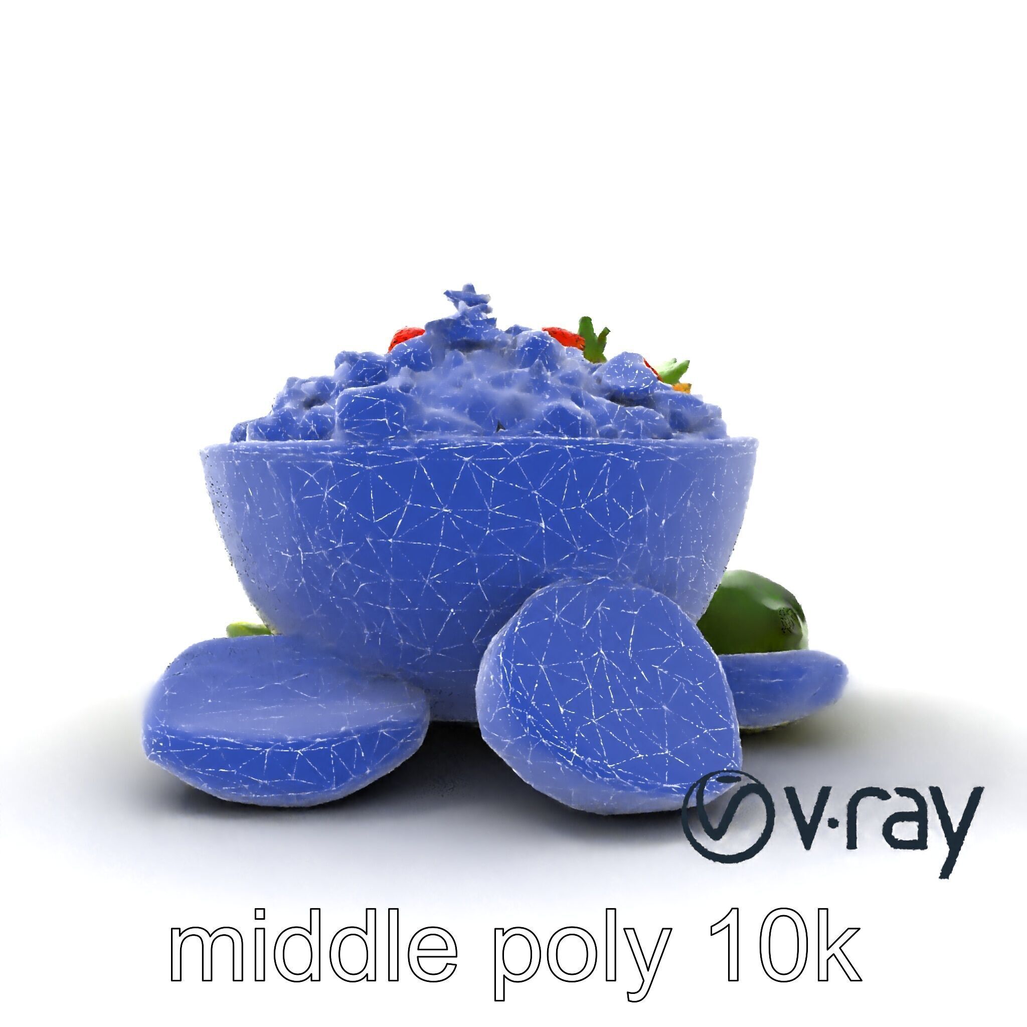 Pico de Gallo Salsa Bowl Model Pack Low-poly 3D model_21