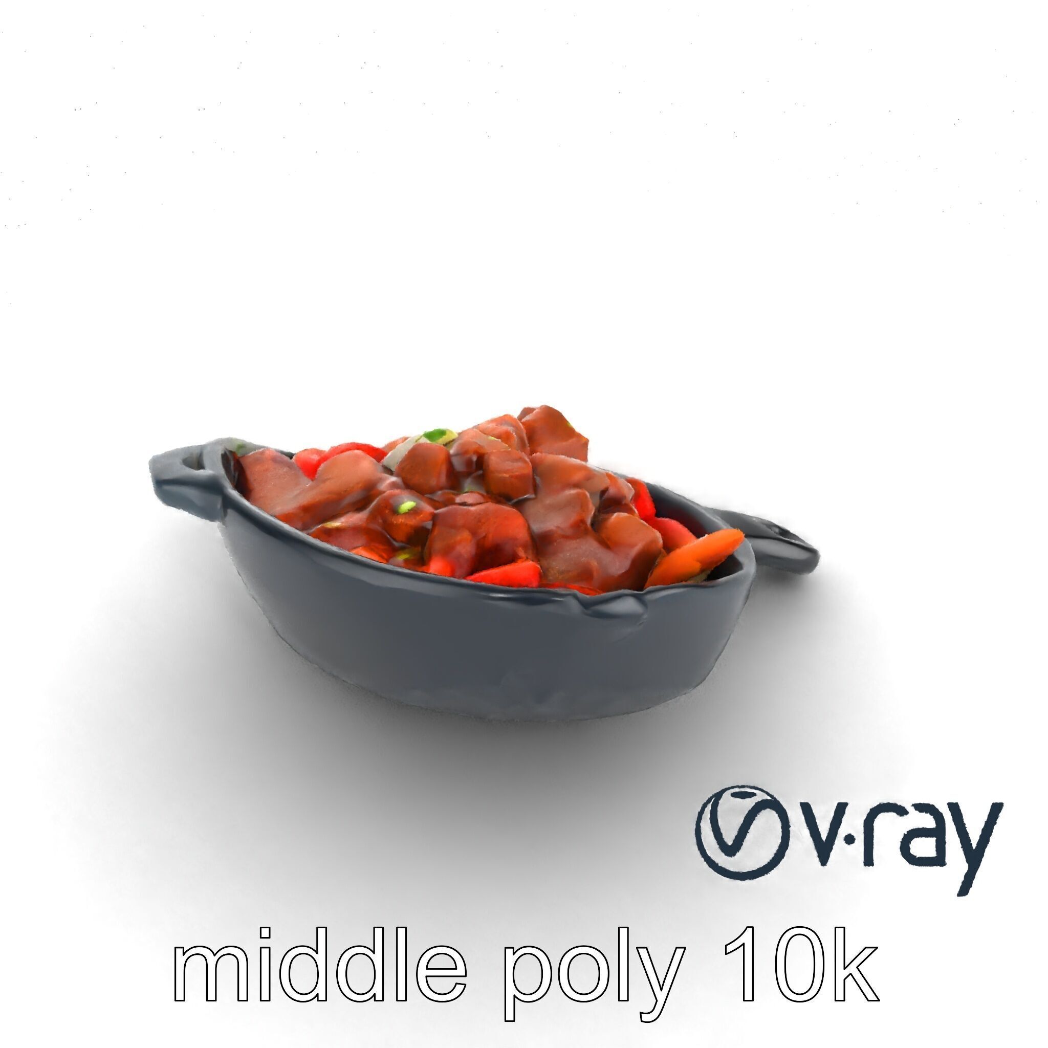 Sizzling Fajita Platter Skillet 3D model pack Low-poly 3D model_30