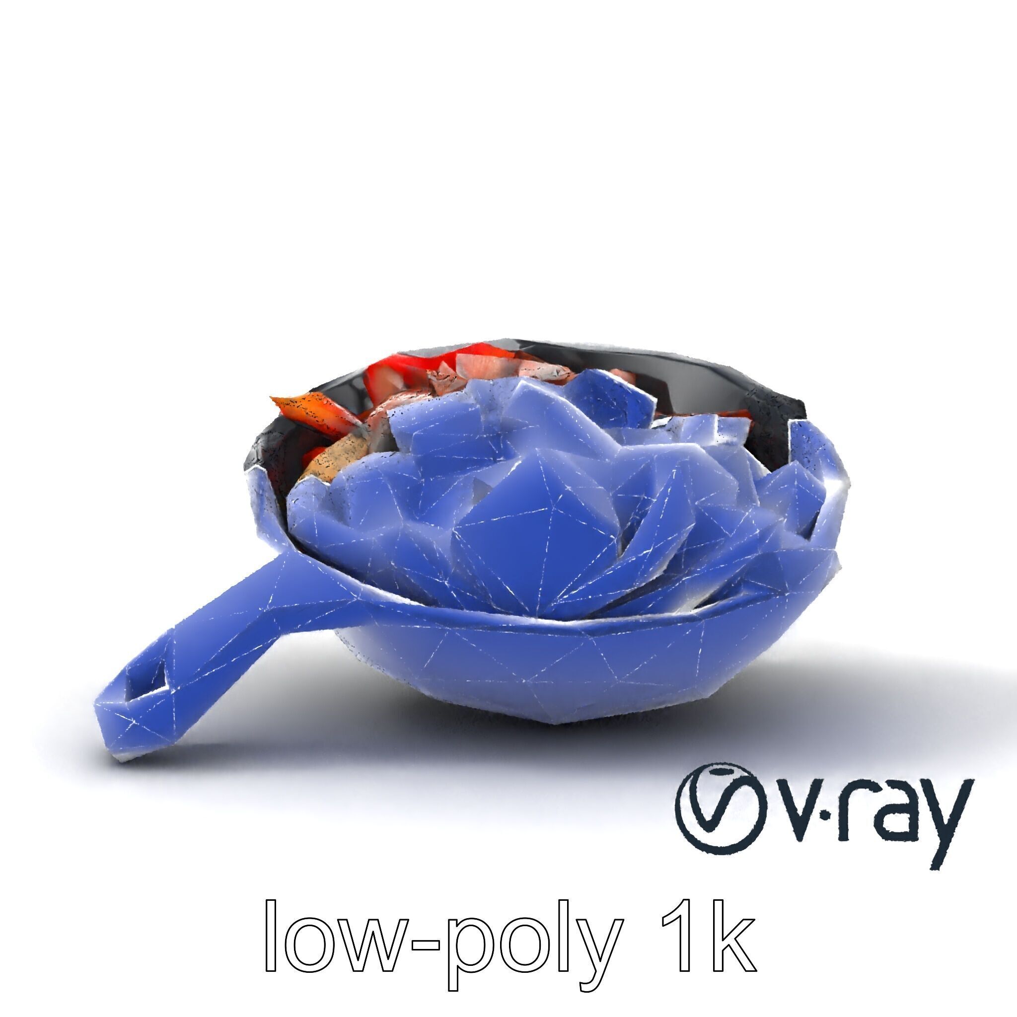 Sizzling Fajita Platter Skillet 3D model pack Low-poly 3D model_17