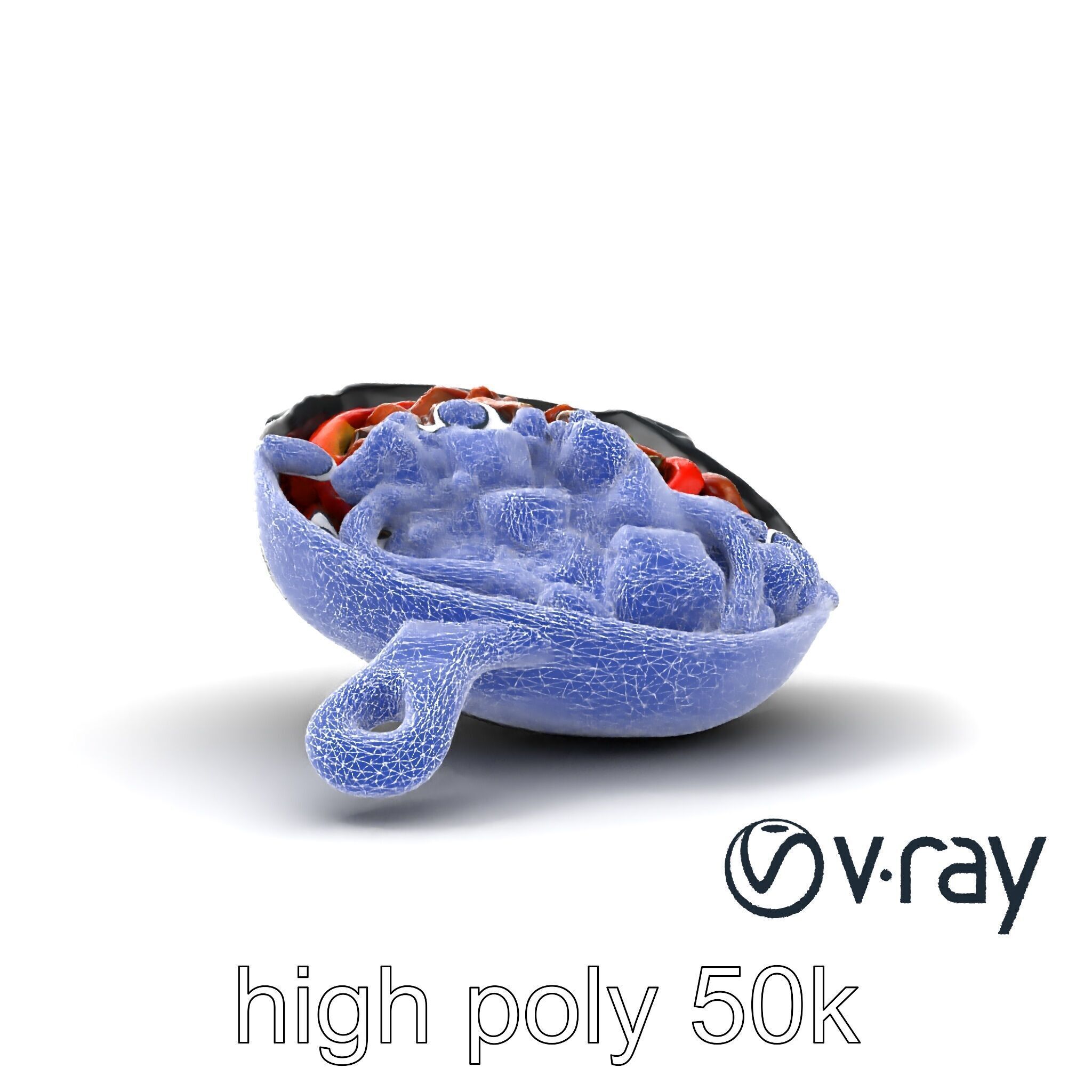 Sizzling Fajita Platter Skillet 3D model pack Low-poly 3D model_21