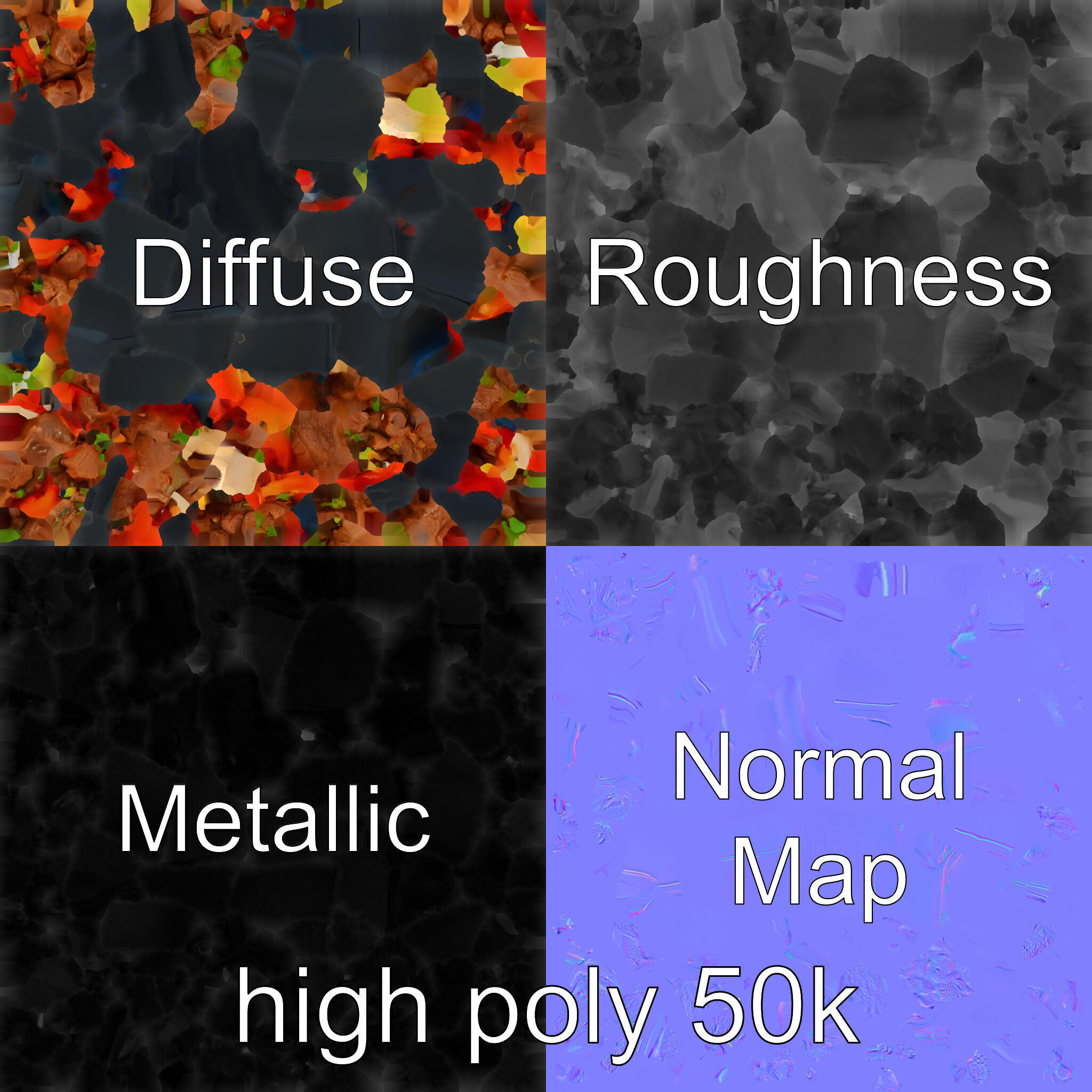 Sizzling Fajita Platter Skillet 3D model pack Low-poly 3D model_3