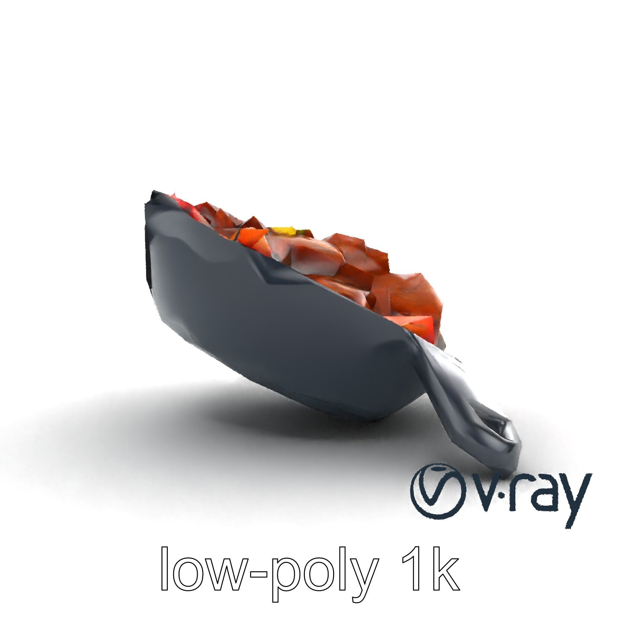 Sizzling Fajita Platter Skillet 3D model pack Low-poly 3D model_15