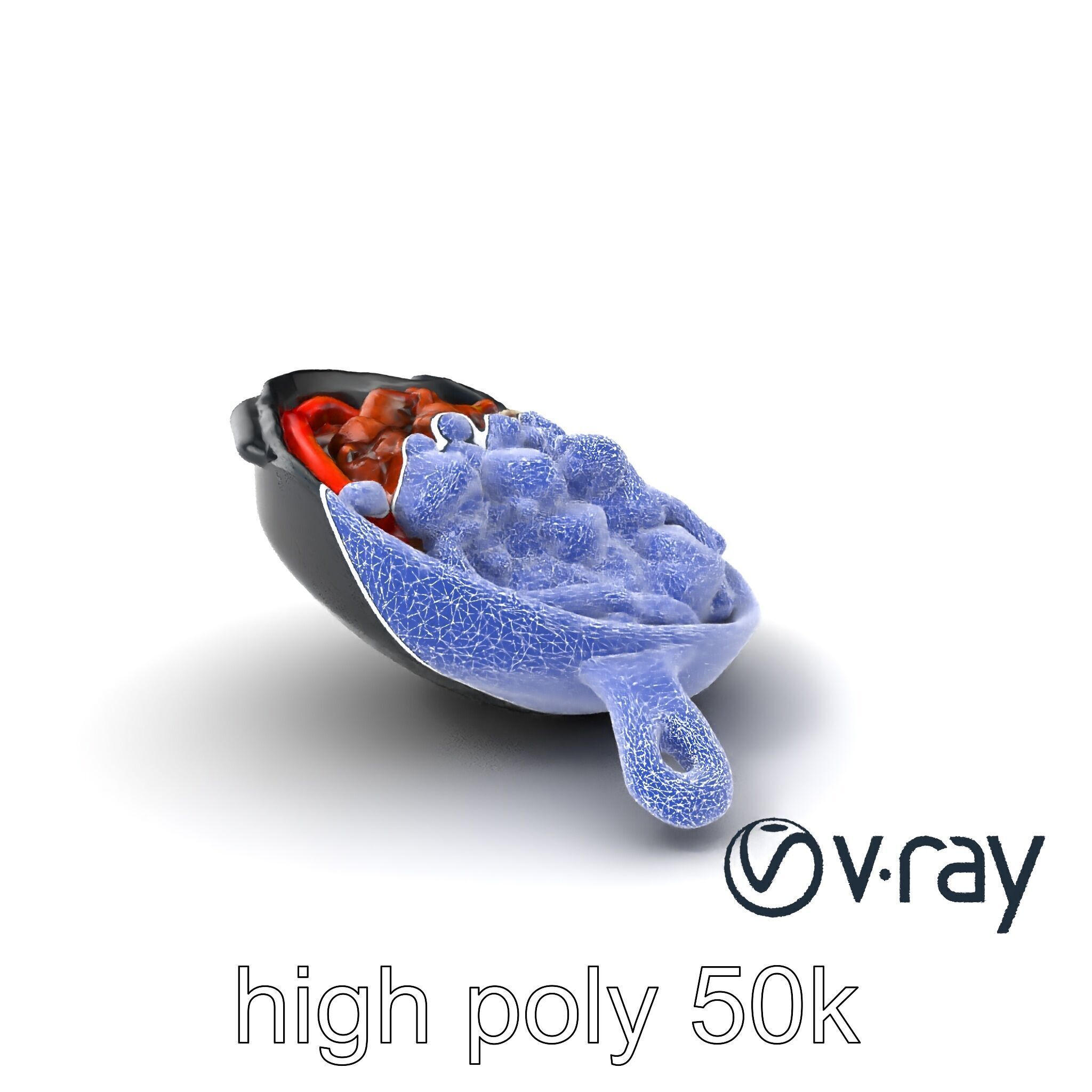 Sizzling Fajita Platter Skillet 3D model pack Low-poly 3D model_10